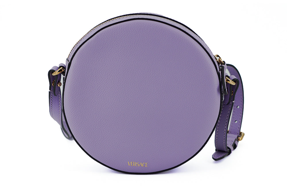 Versace Elegant Purple Round Shoulder Bag – par Versace | Disponible sur Sandy Store ByNet
