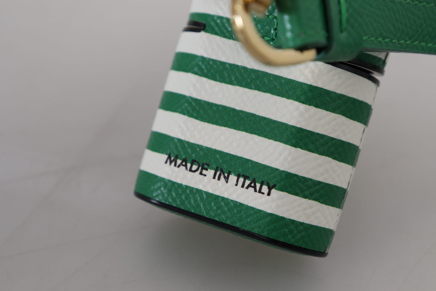 Dolce & Gabbana Elegante Funda De Cuero Para Airpods - Verde Lush