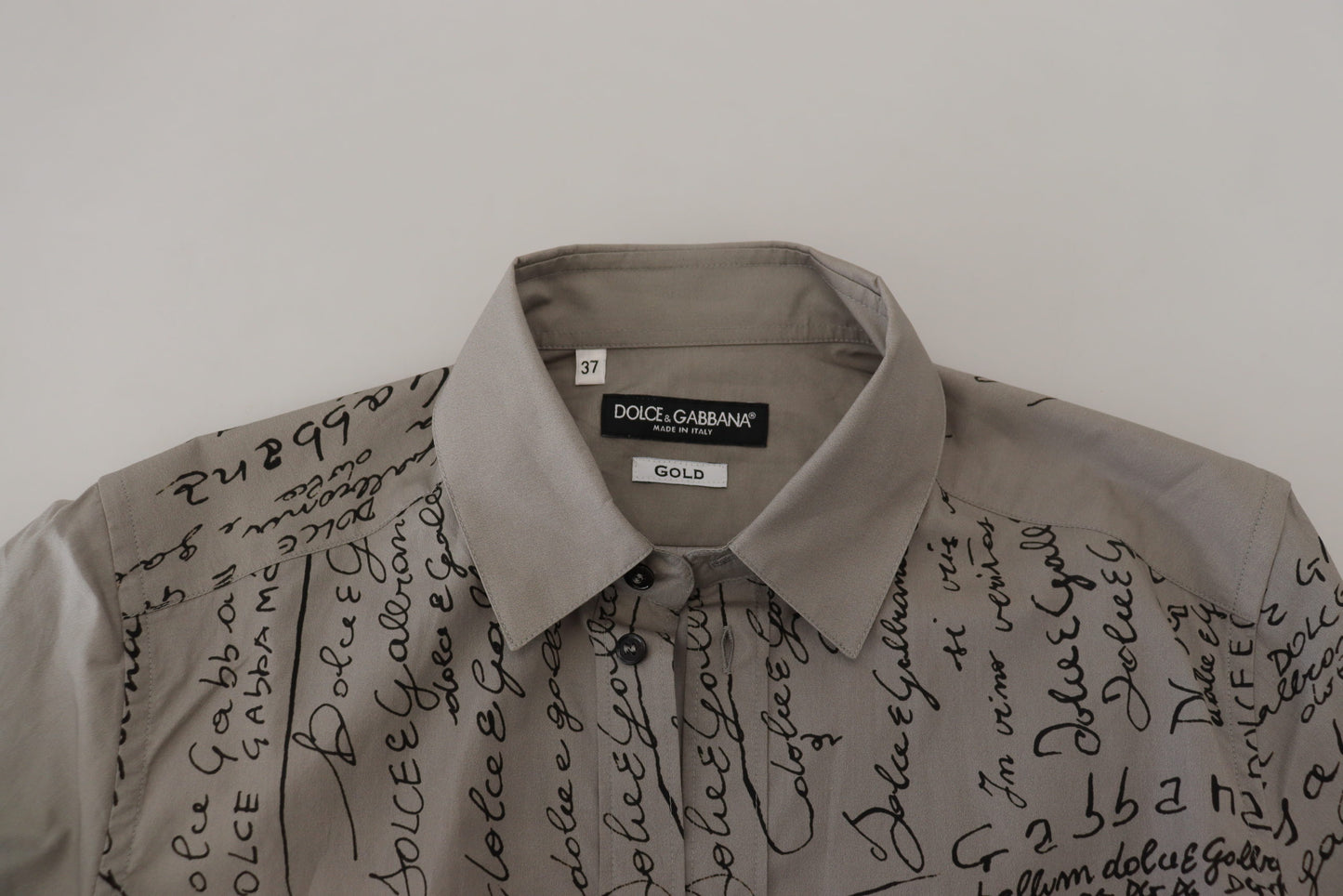 Dolce & Gabbana Camisa de vestir elegante de algodón de corte slim