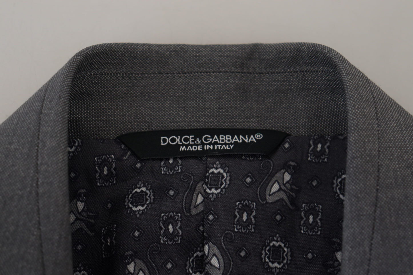 Dolce & Gabbana Elegante chaqueta blazer Sicilia gris claro