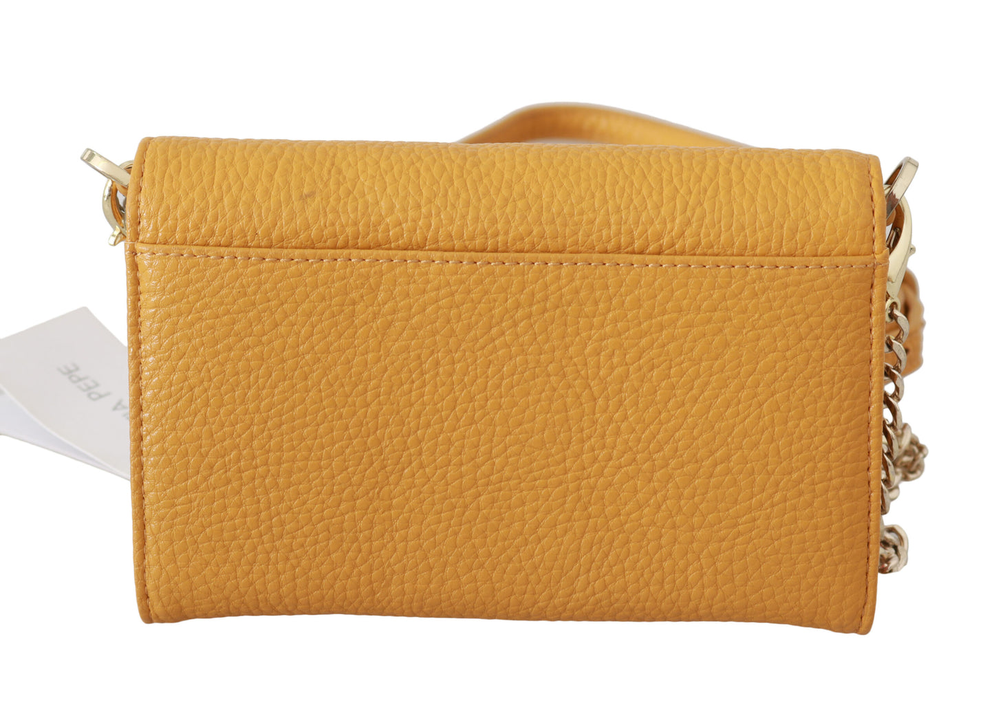 Sac à bandoulière en cuir jaune chic de Patrizia Pepe