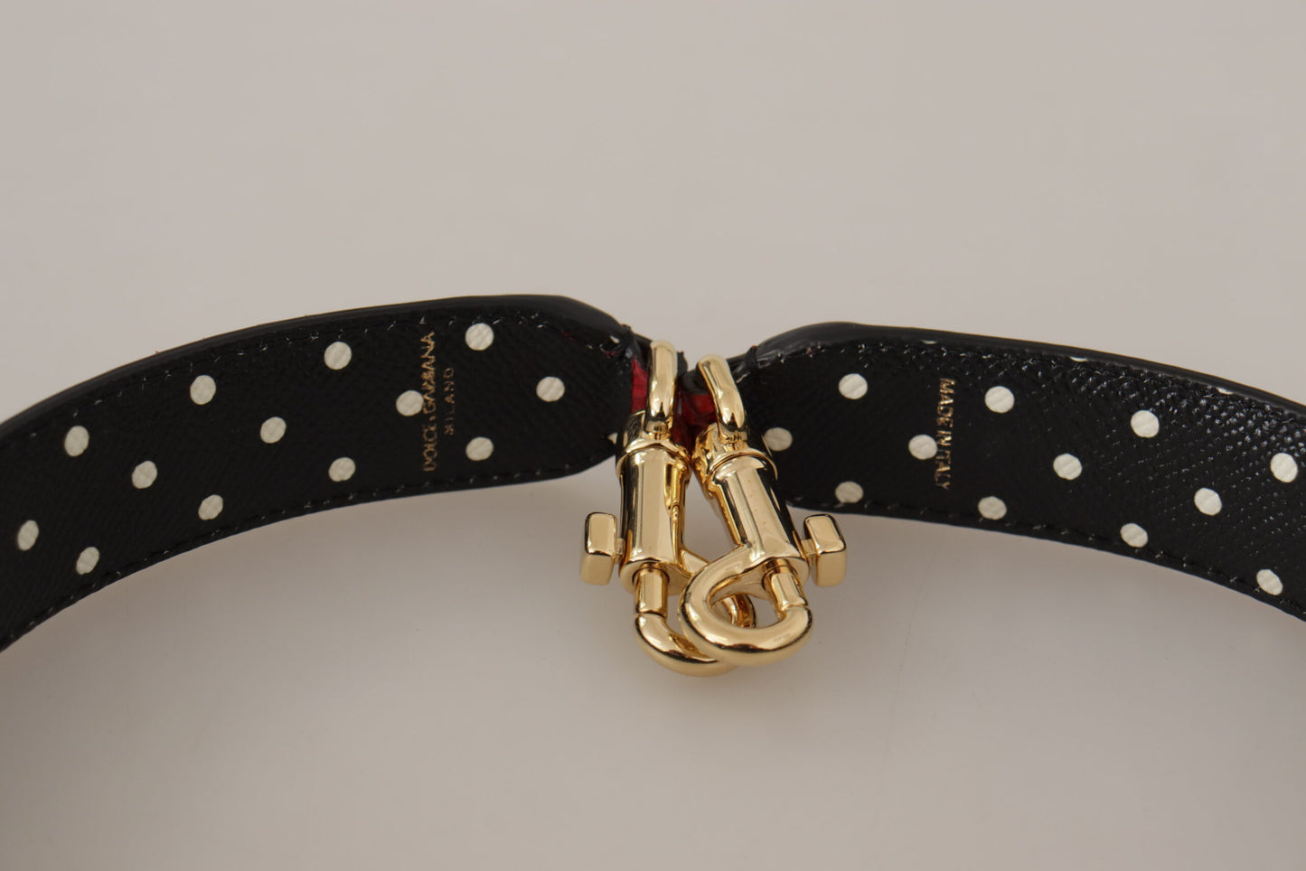 Dolce & Gabbana Elegante bandolera de piel de pitón roja