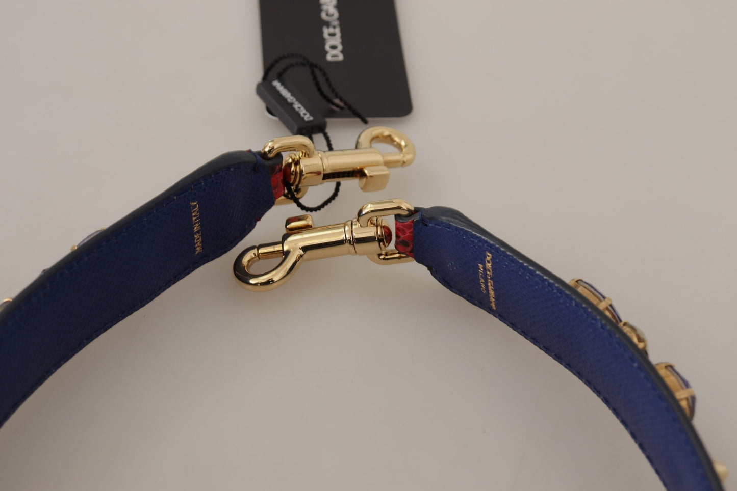 Dolce & Gabbana Elegante correa para bolso de piel de pitón roja