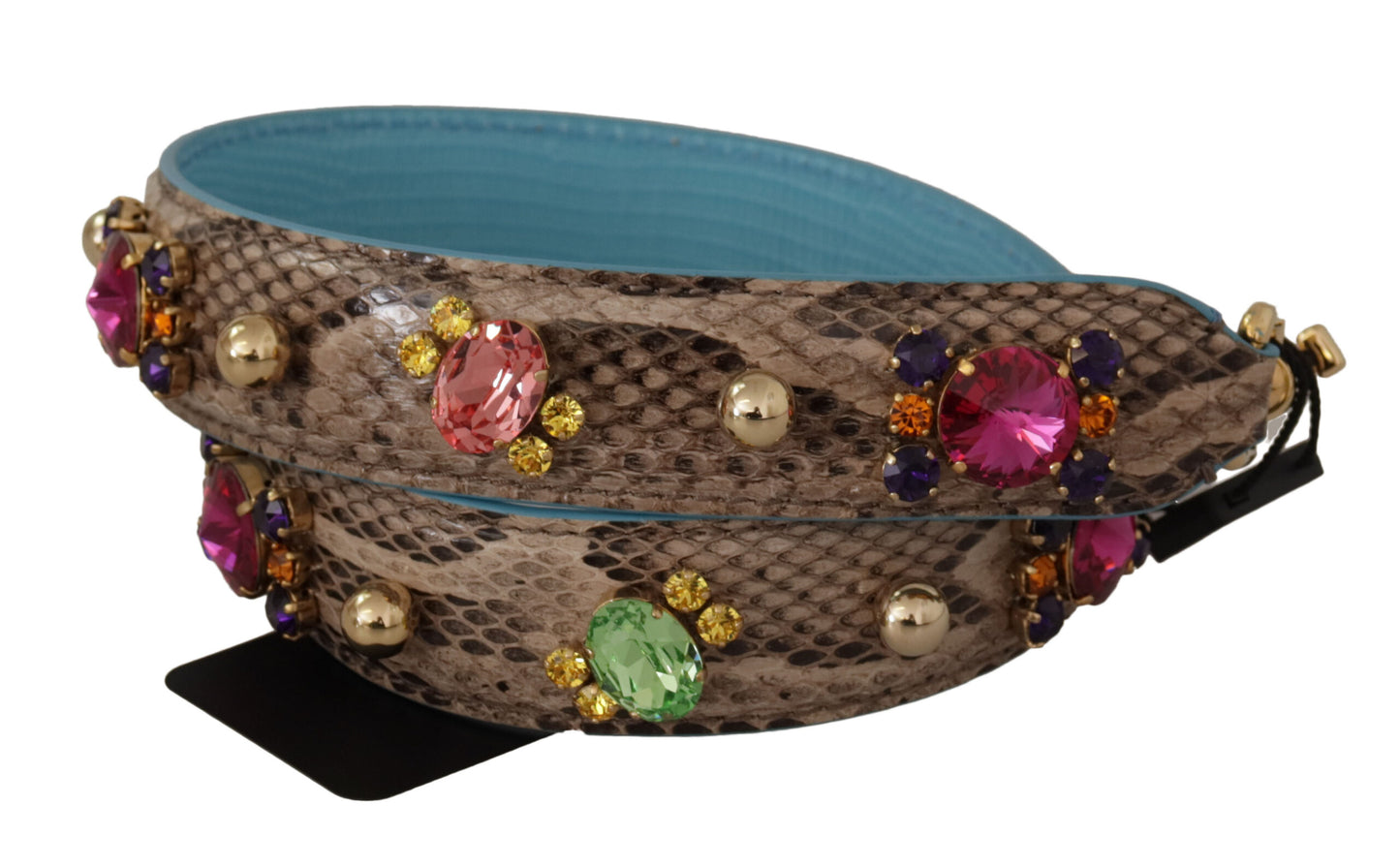 Dolce & Gabbana Elegante accesorio con bandolera de piel de pitón