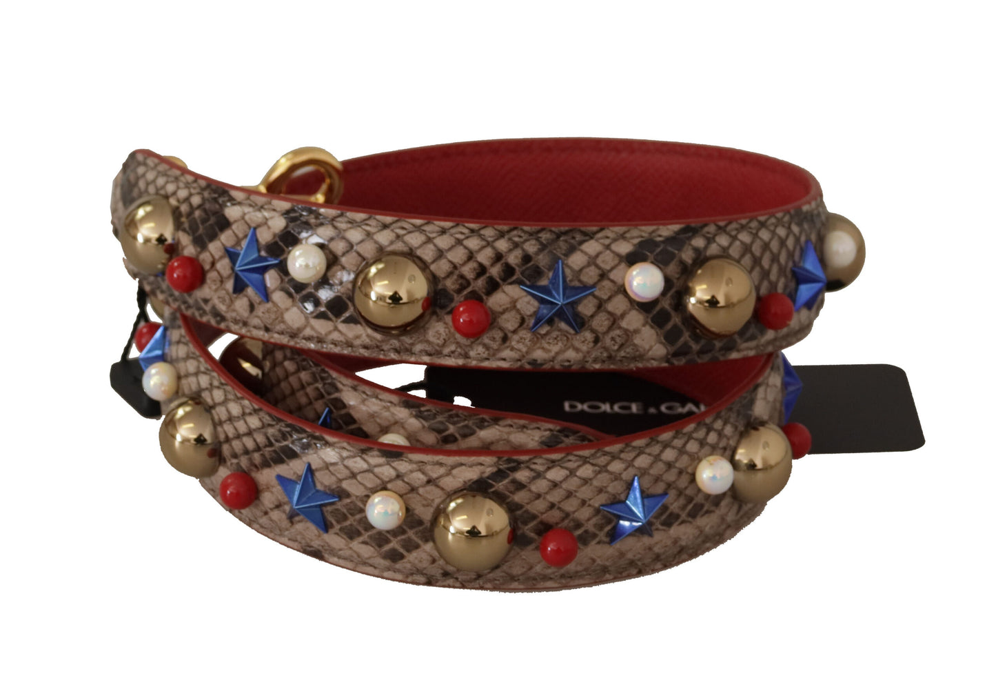 Dolce & Gabbana Elegante bandolera de piel de pitón