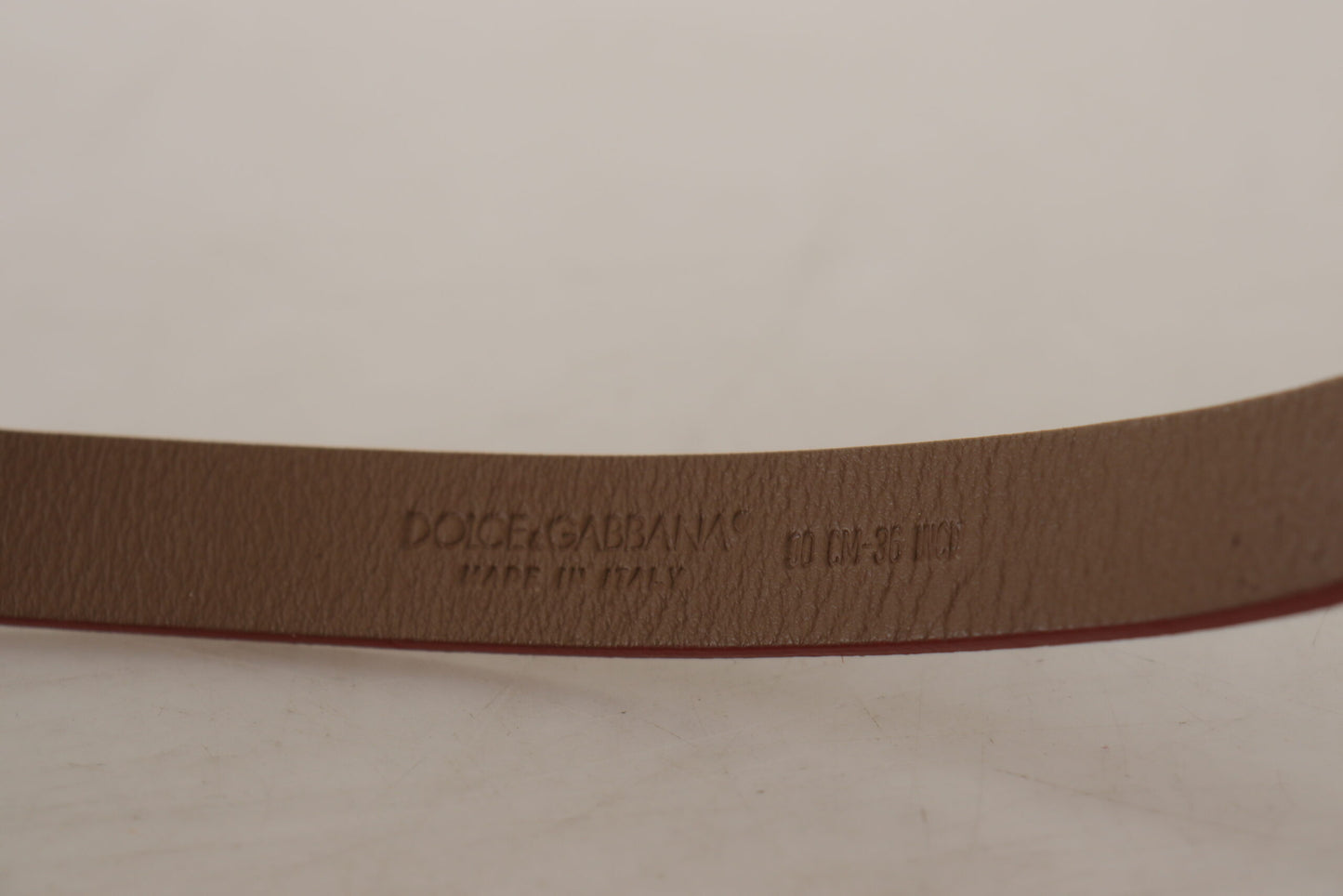 Dolce & Gabbana Cinturón elegante de ante con hebilla con logo grabado