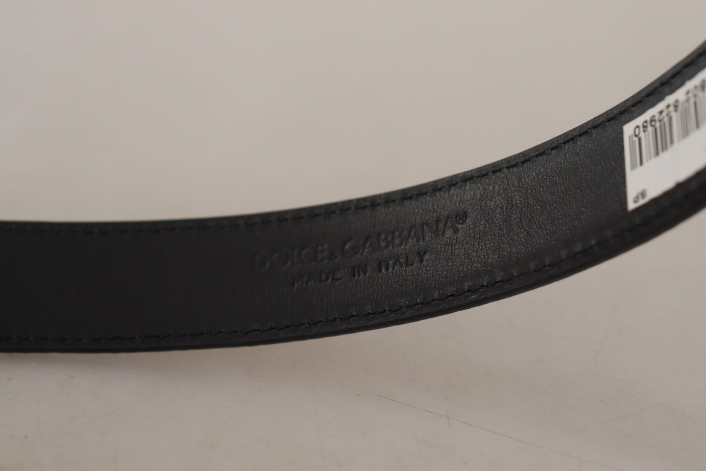 Dolce & Gabbana Cinturón elegante de piel con logo grabado