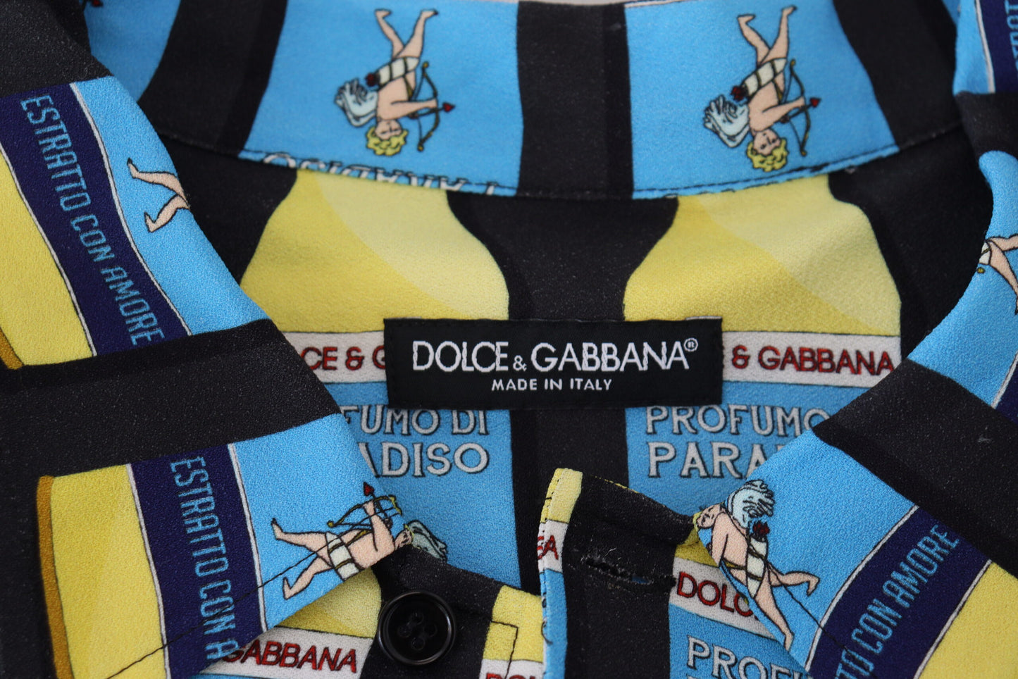 Dolce & Gabbana Camisa casual elegante con estampado múltiple