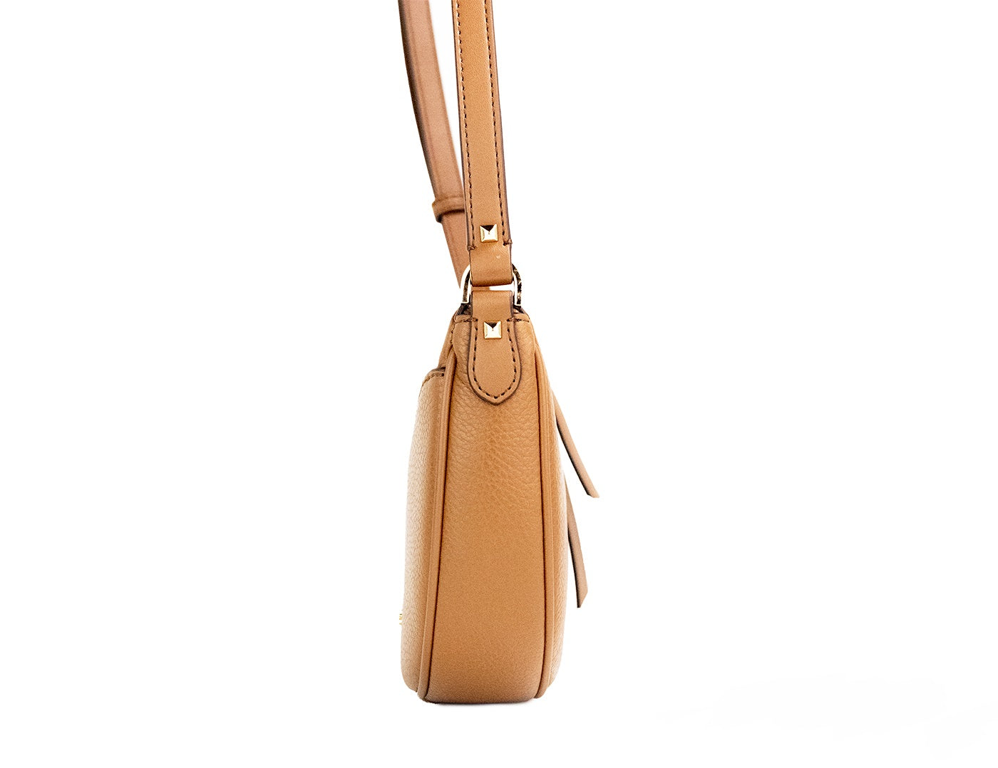 Michael Kors Dover Small Luggage Pebbled Leather Half Moon Crossbody Bag Purse – par Michael Kors | Disponible sur Sandy Store ByNet