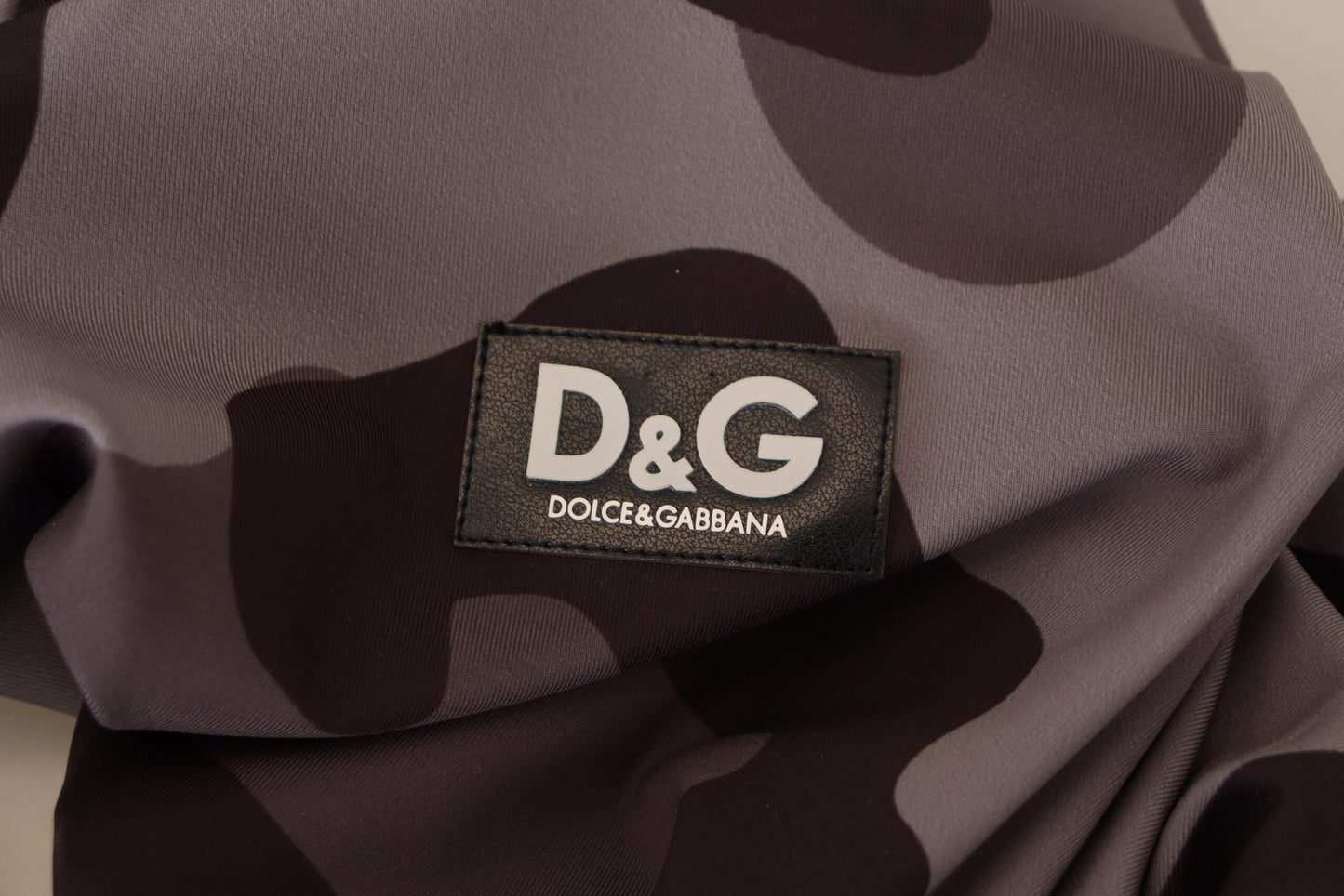 Maillot de bain combinaison Dolce & Gabbana Elite gris à motifs pour homme