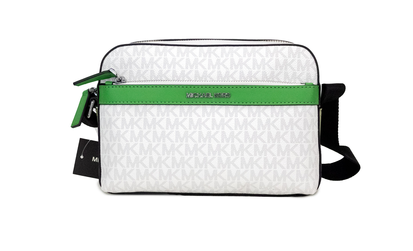 Michael Kors Cooper Small Bright White Palm Signature PVC Utility Crossbody Bag – par Michael Kors | Disponible sur Sandy Store ByNet