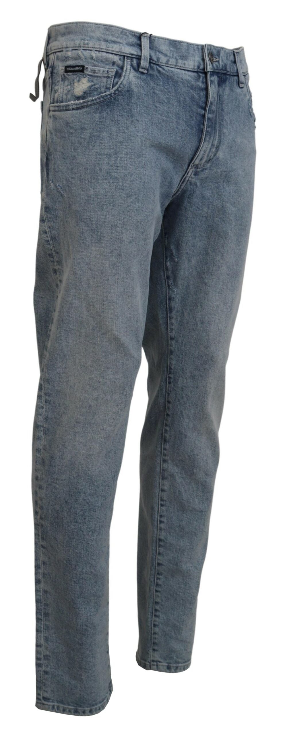 Dolce & Gabbana Elegante pantalón vaquero azul claro slim-fit