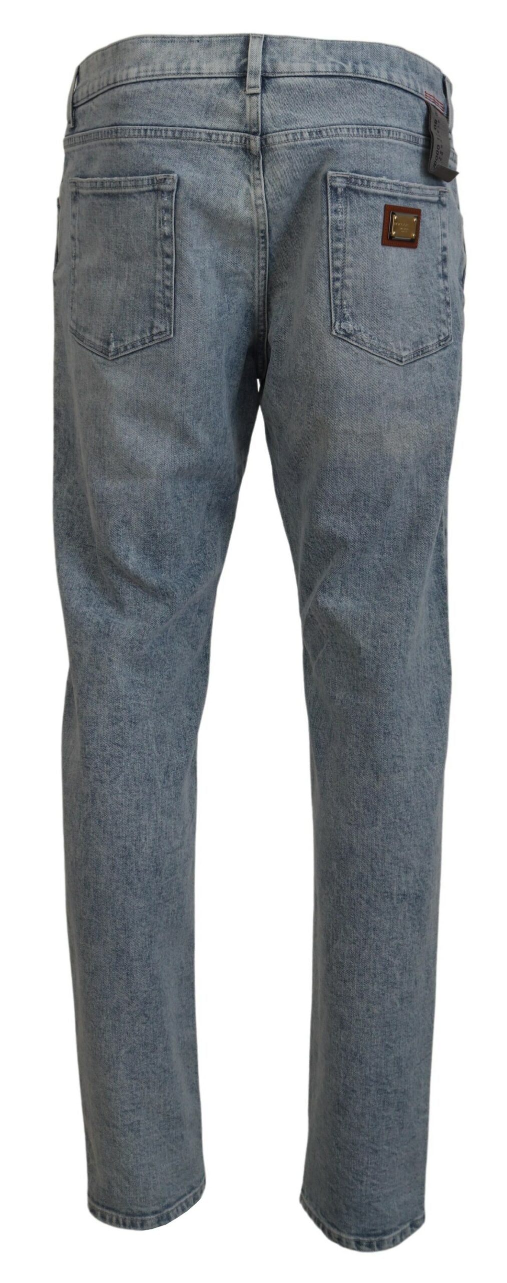Dolce & Gabbana Elegante pantalón vaquero azul claro slim-fit
