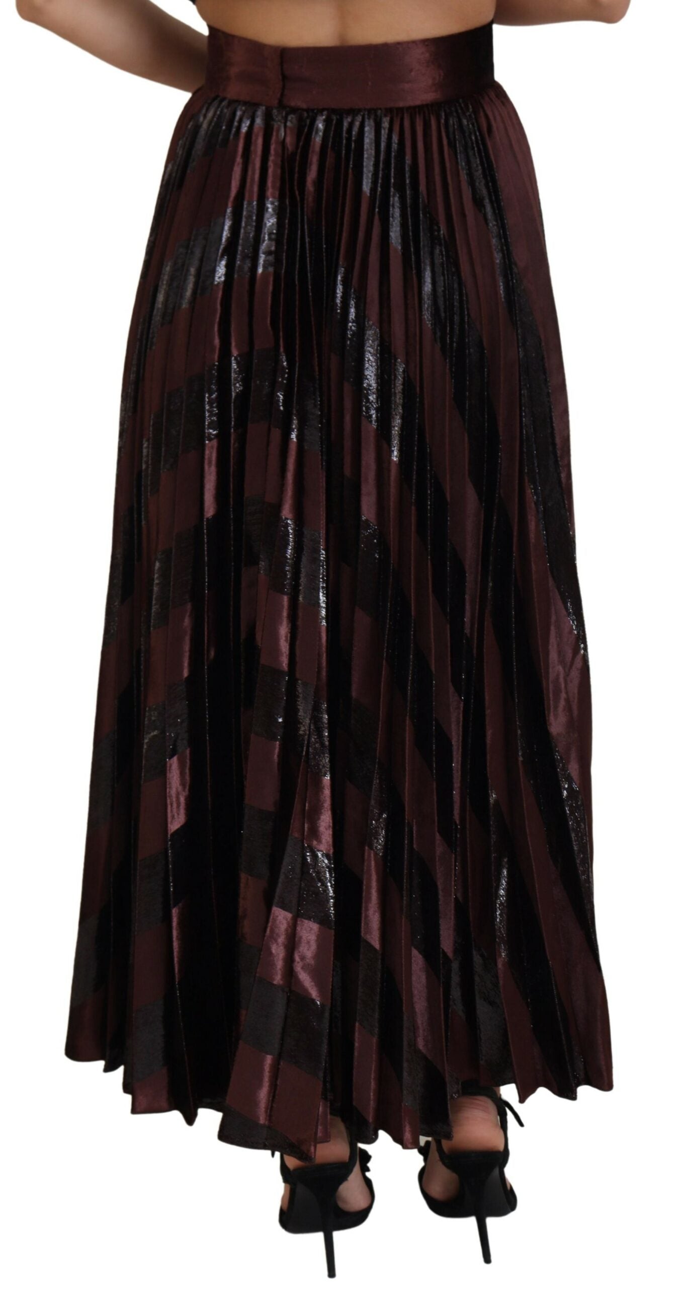Dolce & Gabbana Falda larga elegante de cintura alta con corte en A