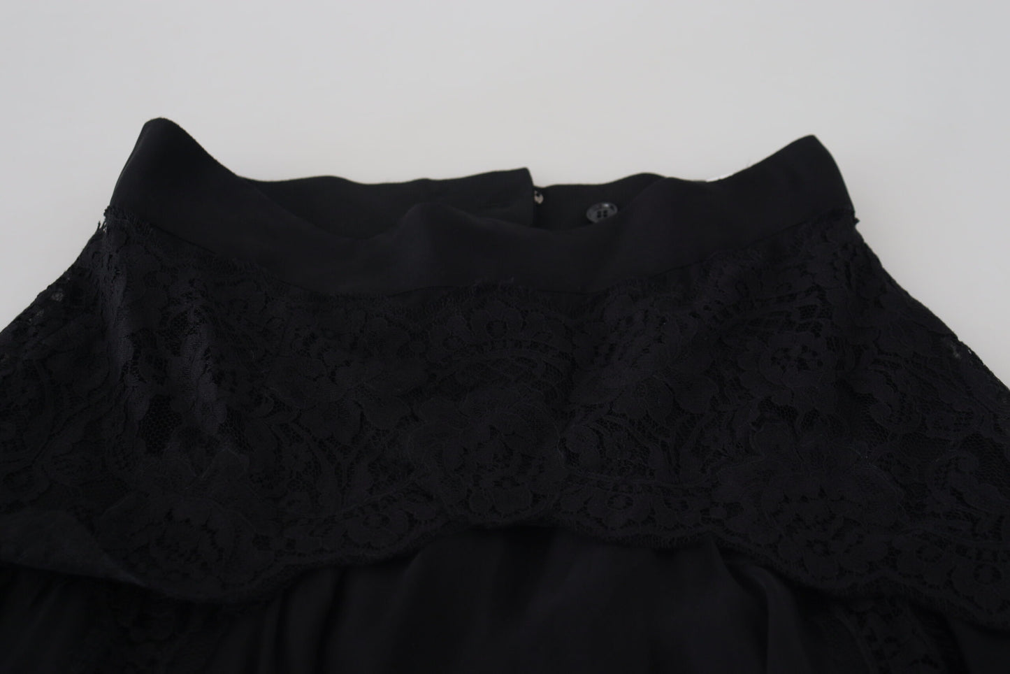 Dolce & Gabbana Falda midi elegante de mezcla de seda con cintura alta