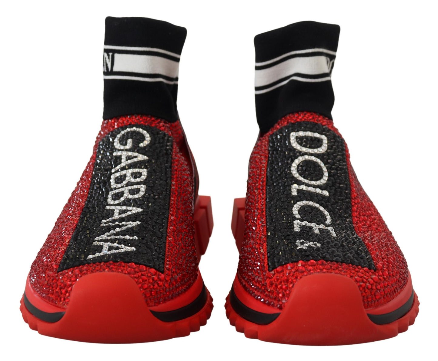Dolce & Gabbana Exquisitas zapatillas sin cordones rojas Sorrento