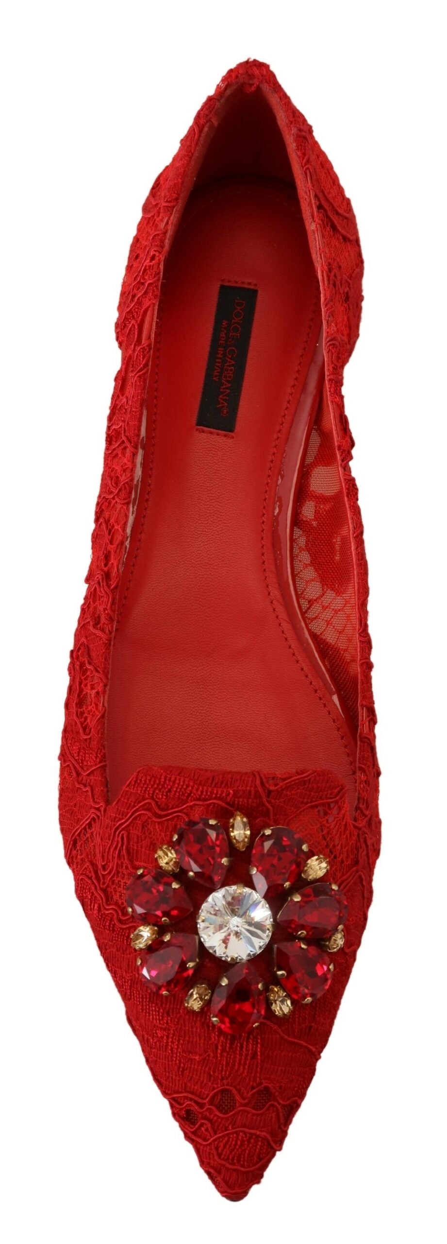 Ballerines Dolce & Gabbana ornées de cristaux rouges