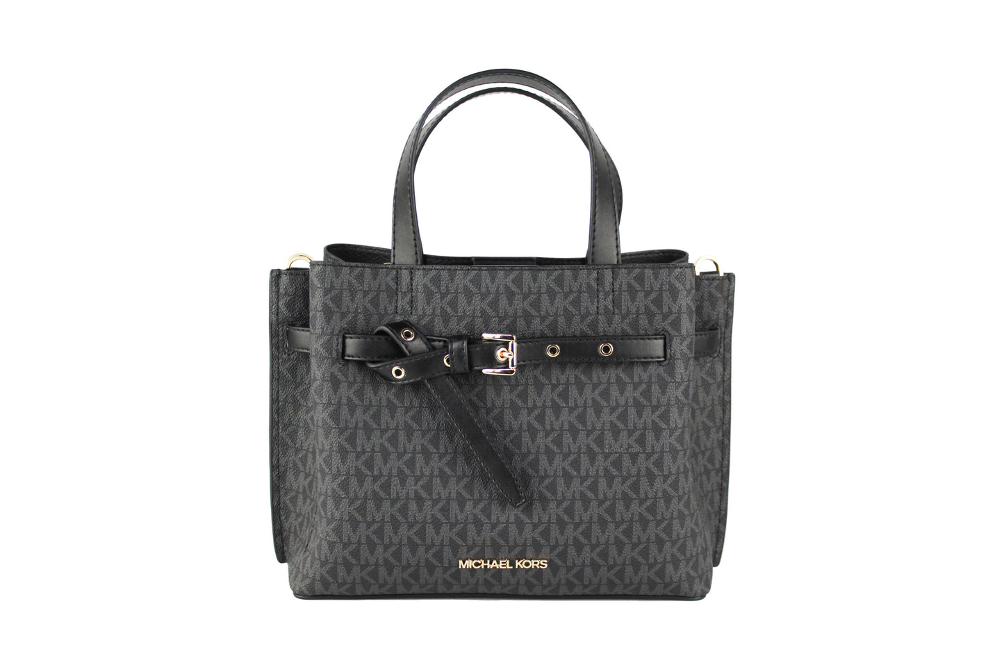 Michael Kors Emilia Small Black Signature PVC Satchel Crossbody Handbag Purse – par Michael Kors | Disponible sur Sandy Store ByNet