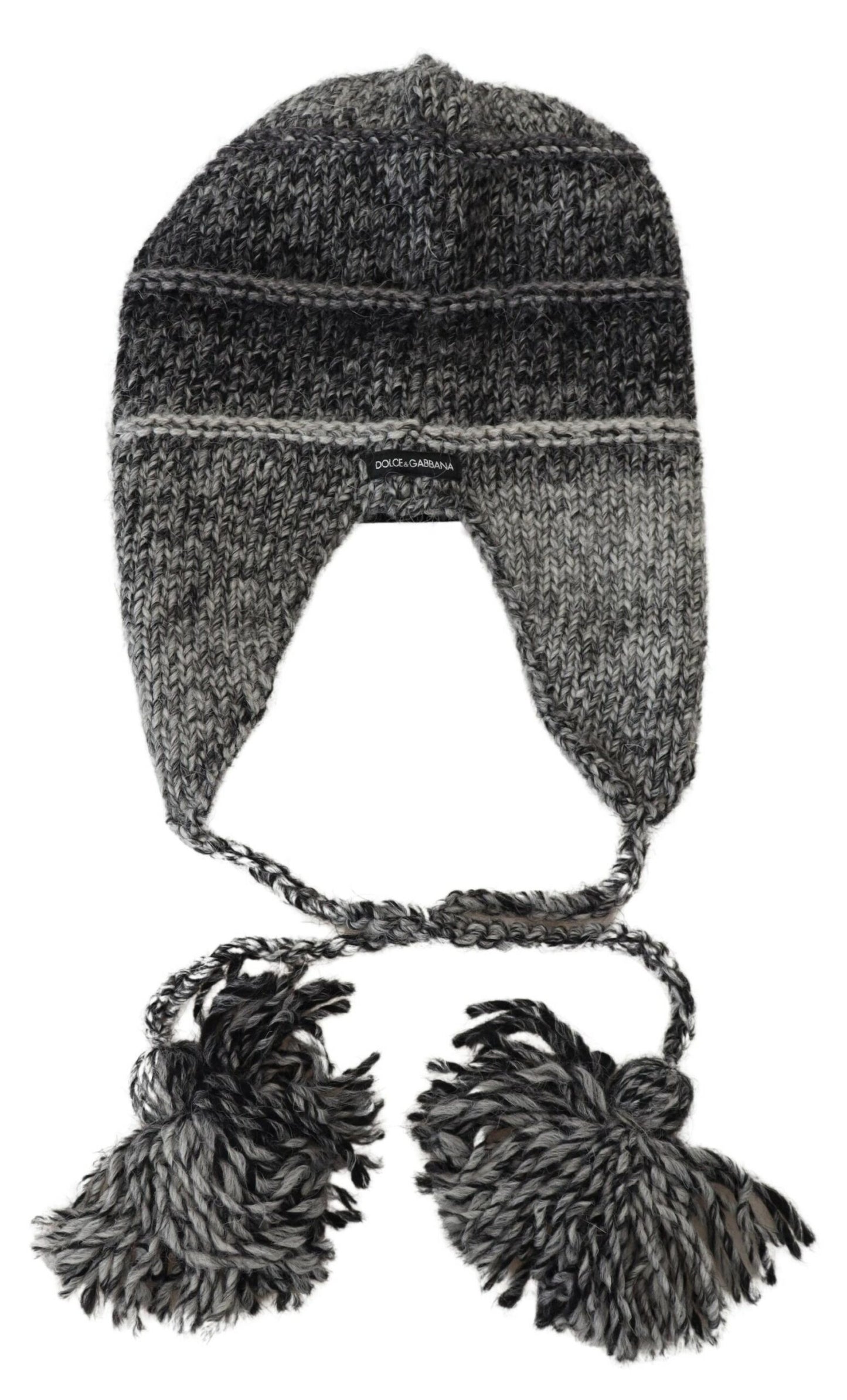 Dolce & Gabbana Elegante gorro de punto gris