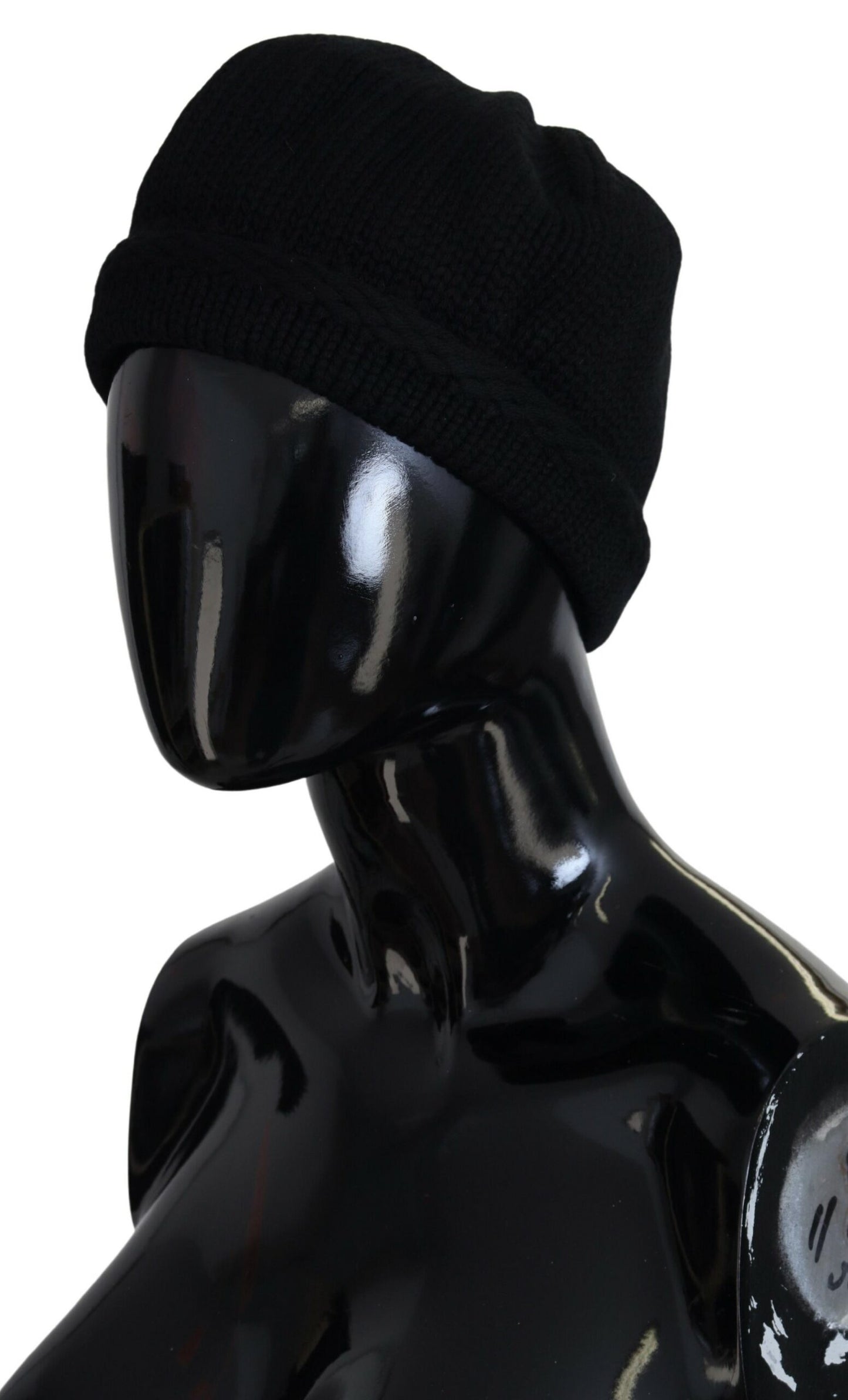 Dolce & Gabbana Gorro elegante de lana virgen negro