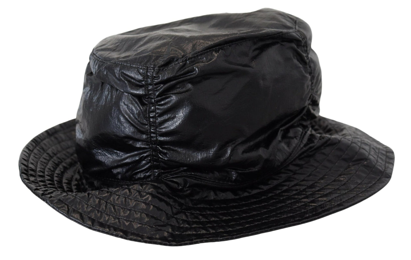 Dolce & Gabbana Elegante gorra de pescador negra con detalle de logotipo