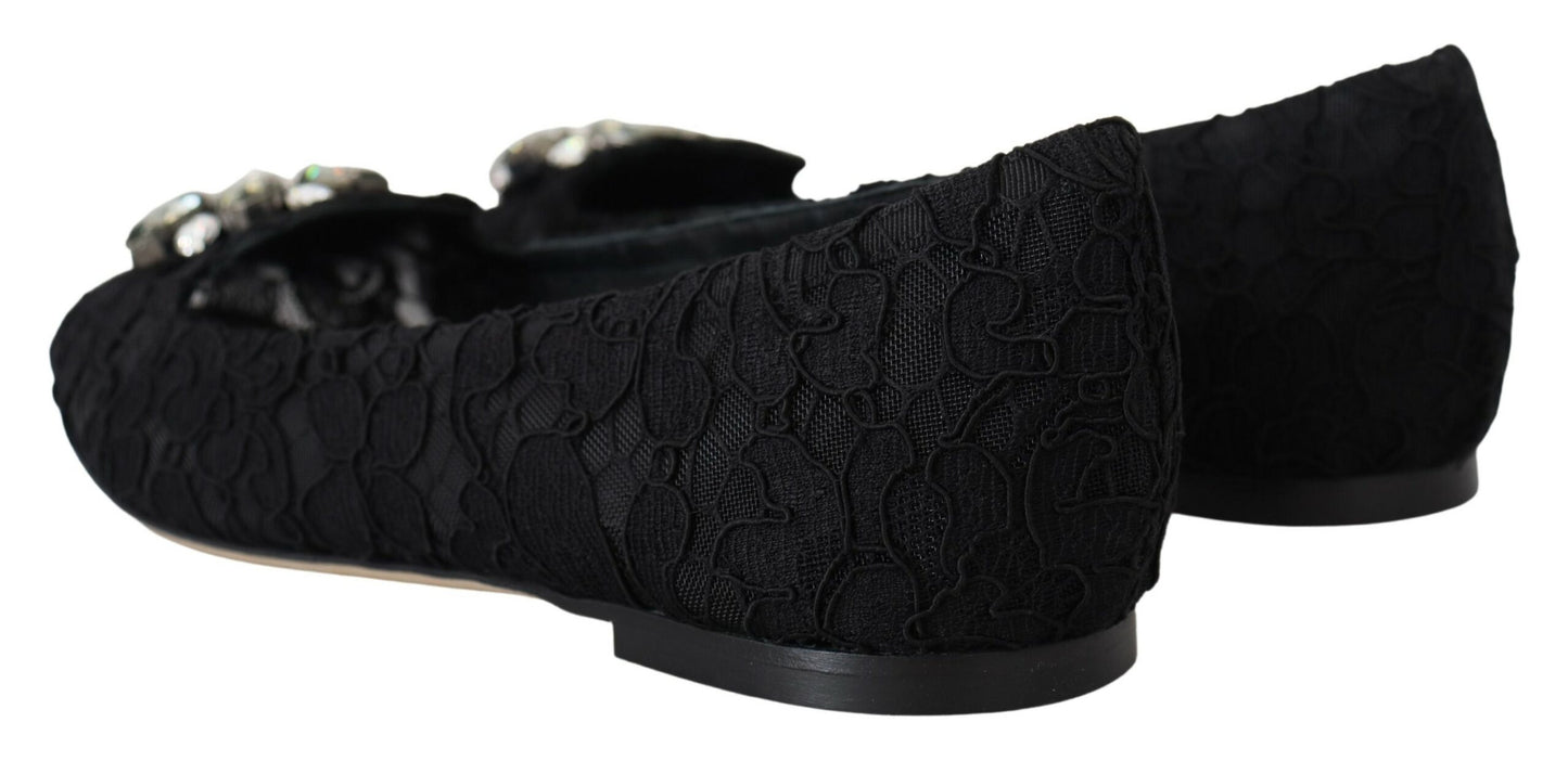 Dolce & Gabbana Zapatos planos Vally elegantes con encaje floral