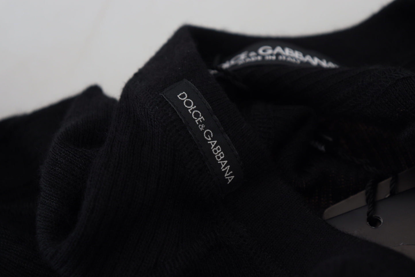 Dolce & Gabbana Elegante suéter de cachemira negro