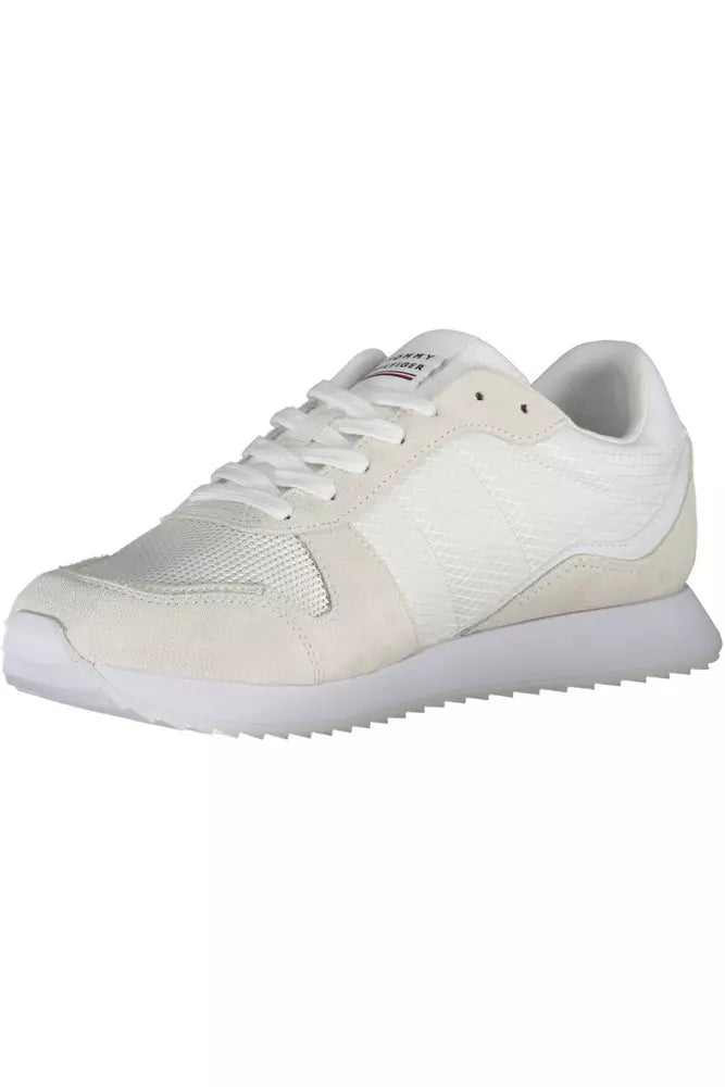 Tommy Hilfiger Eco - Conscious White Sneakers With Logo Accent – EU45/US12 par Tommy Hilfiger | Disponible sur Sandy Store ByNet