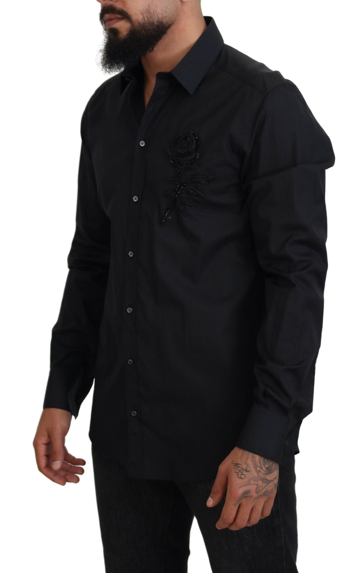 Dolce & Gabbana Camisa de vestir formal elegante y ajustada