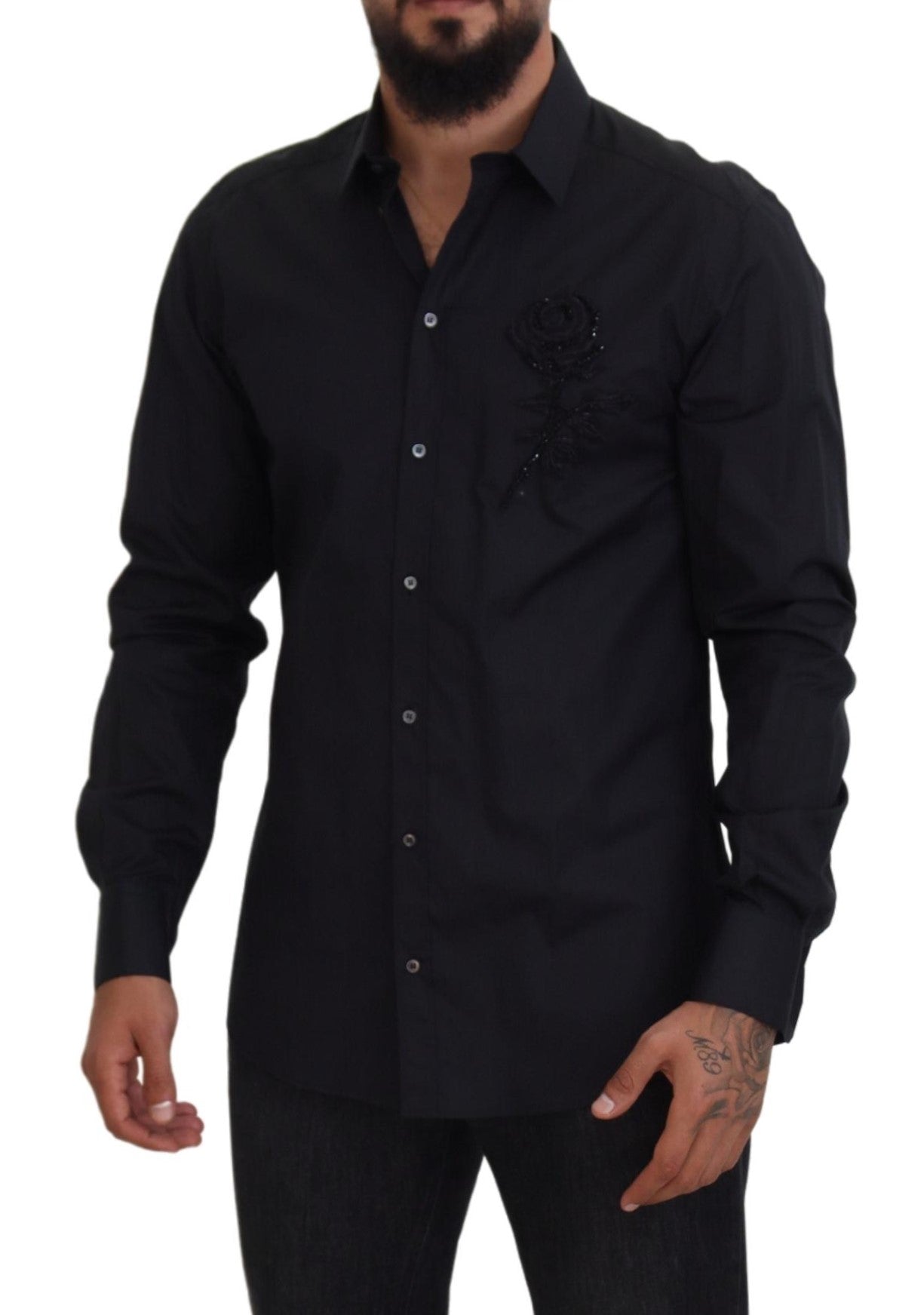 Dolce & Gabbana Camisa de vestir formal elegante y ajustada