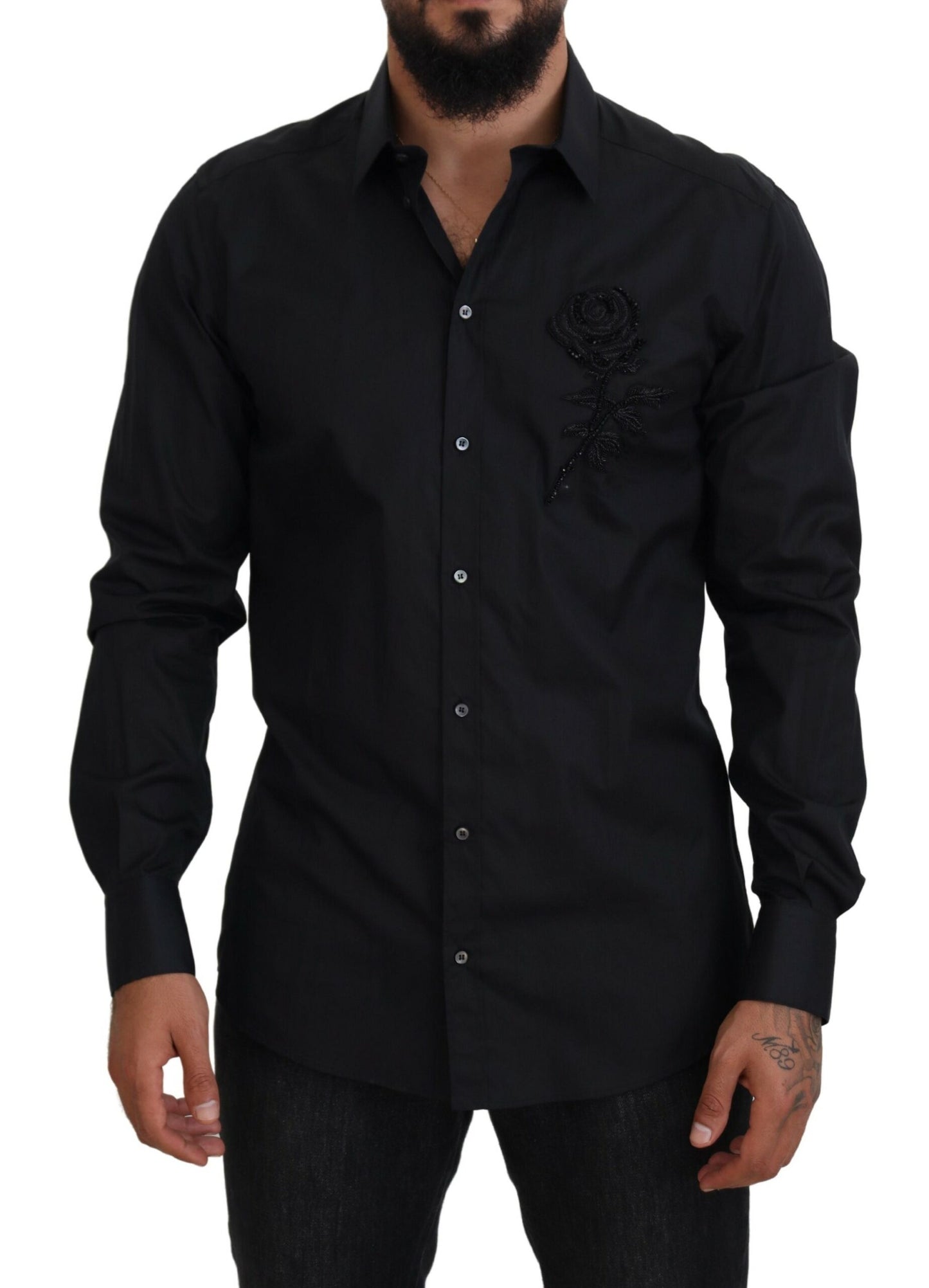 Dolce & Gabbana Camisa de vestir formal elegante y ajustada