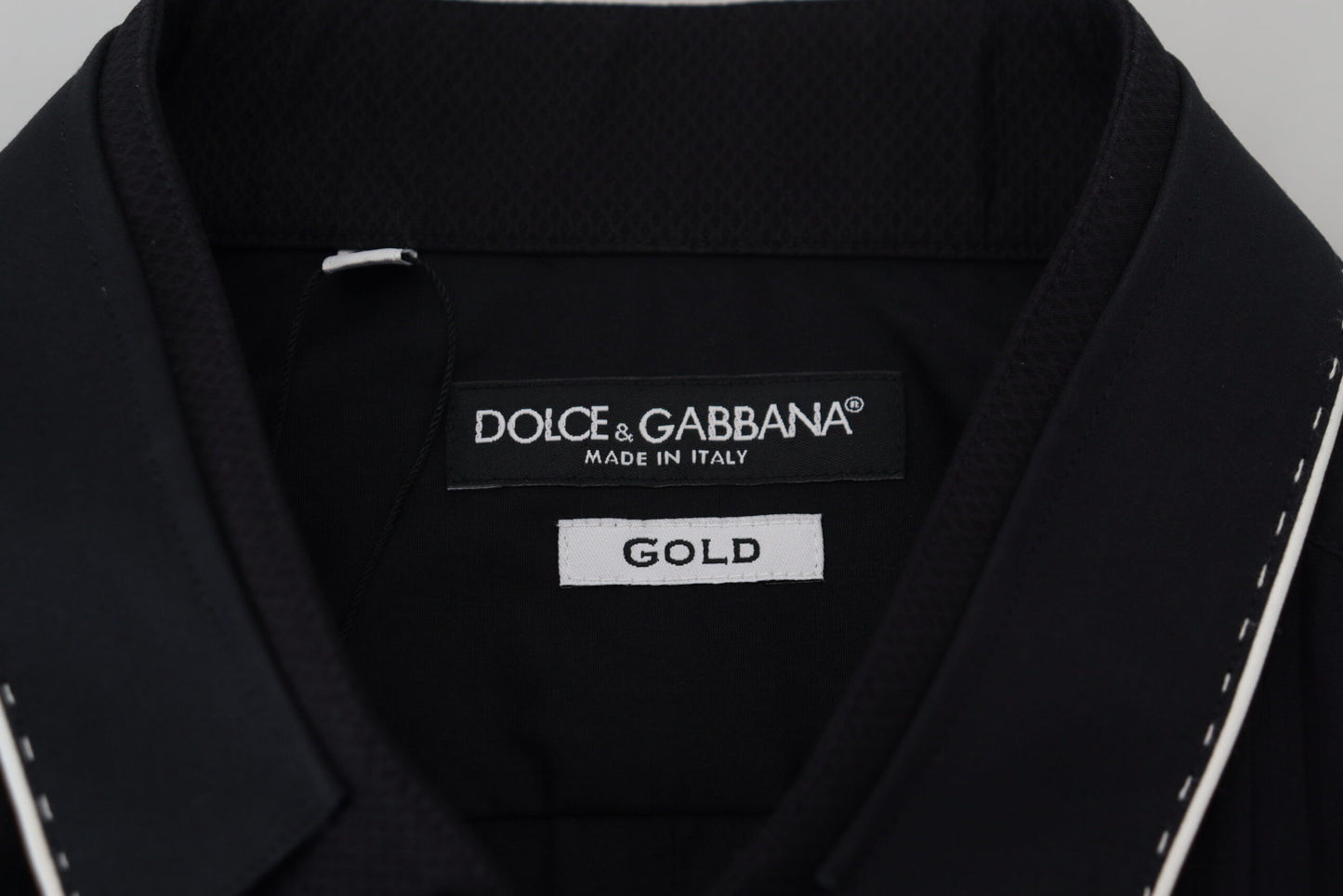 Dolce & Gabbana Camisa de vestir de esmoquin elegante y ajustada