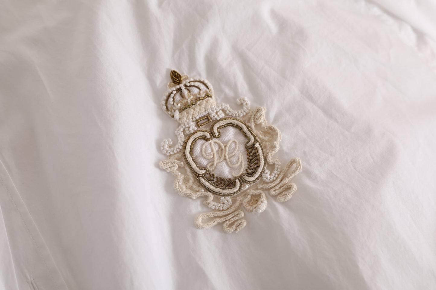 Dolce & Gabbana Elegante Camisa Formal De Algodón Blanco