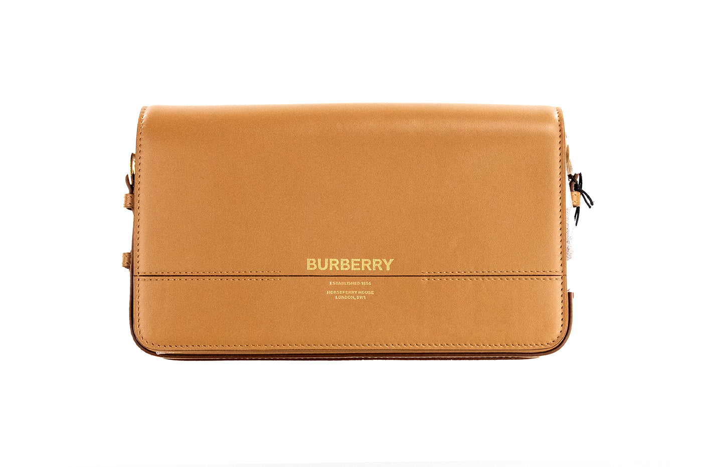 Burberry Grace Small Nutmeg Smooth Leather Flap Crossbody Clutch Handbag Purse – par Burberry | Disponible sur Sandy Store ByNet