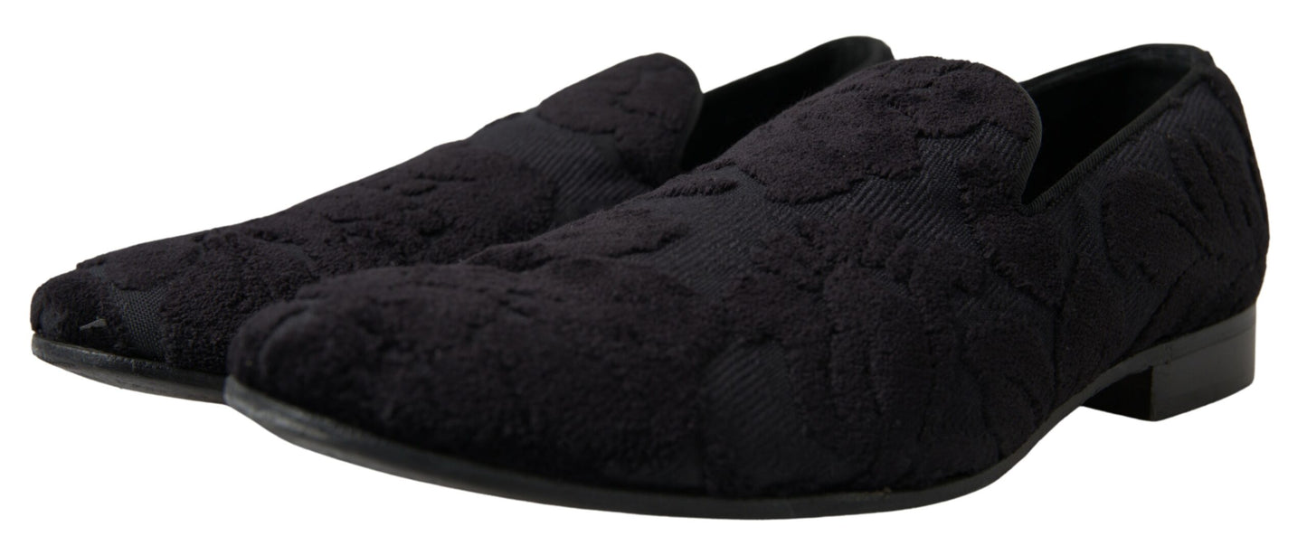 Dolce & Gabbana Exquisitos Mocasines Vintage Negros para Hombre