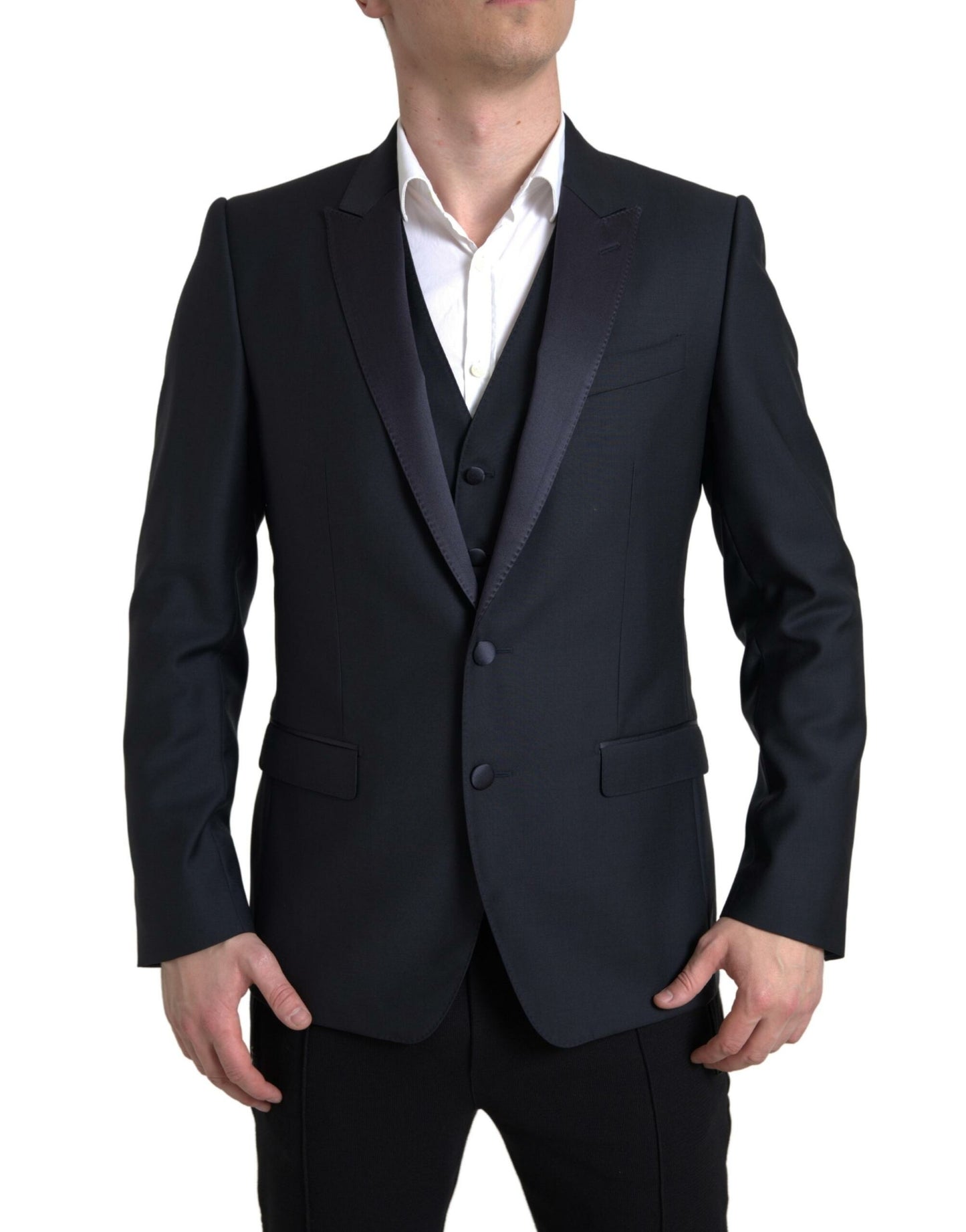 Dolce & Gabbana Elegante traje Martini de dos piezas de corte entallado
