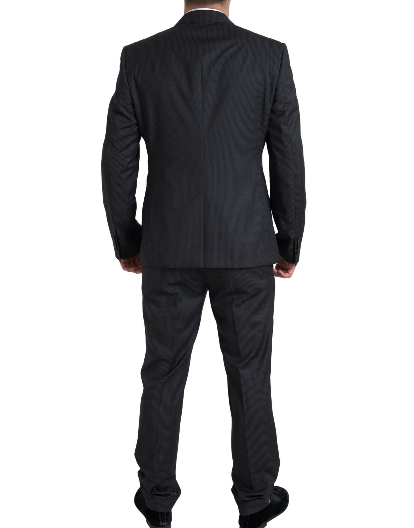 Dolce & Gabbana Elegante traje negro de dos piezas de corte slim