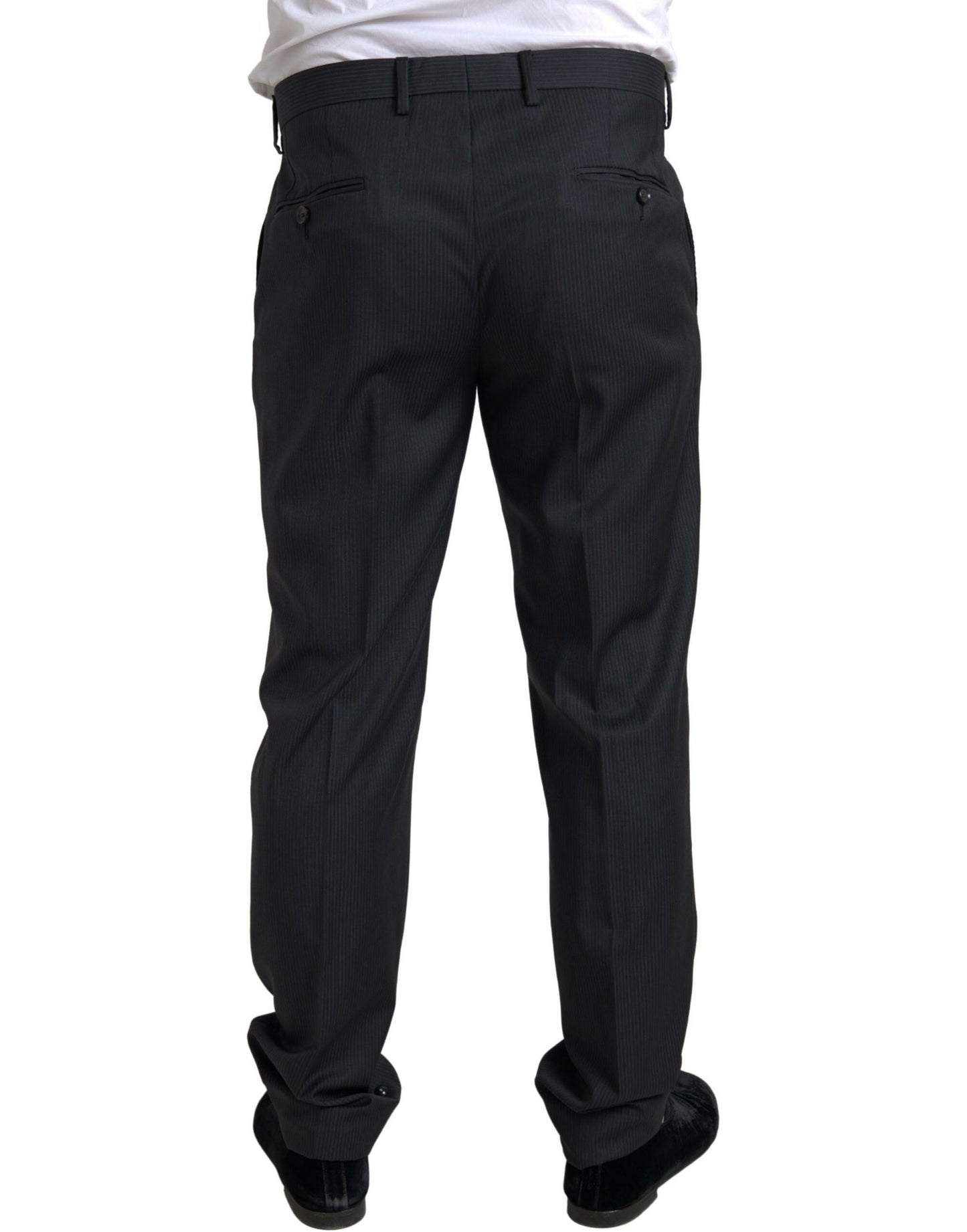 Dolce & Gabbana Elegante traje negro de dos piezas de corte slim