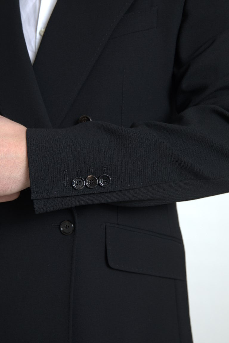 Dolce & Gabbana Elegante traje cruzado de corte entallado