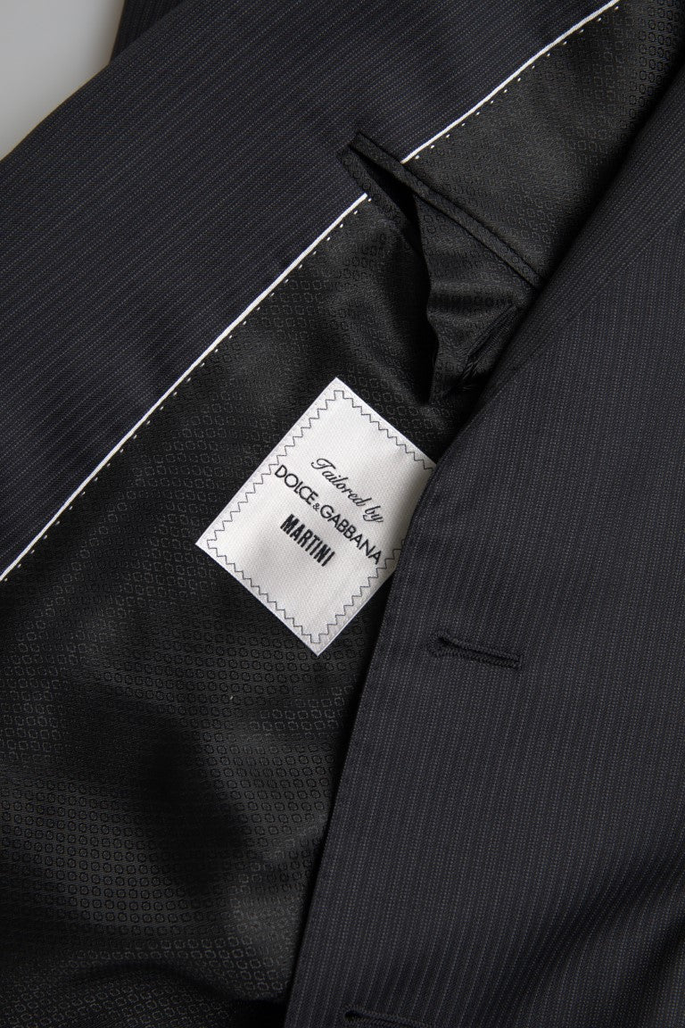 Dolce & Gabbana Elegante traje negro de dos piezas de corte slim