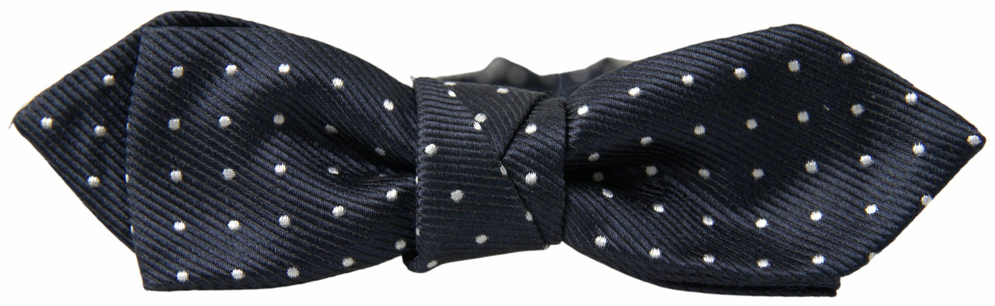 Dolce & Gabbana Elegante Pajarita De Seda Azul