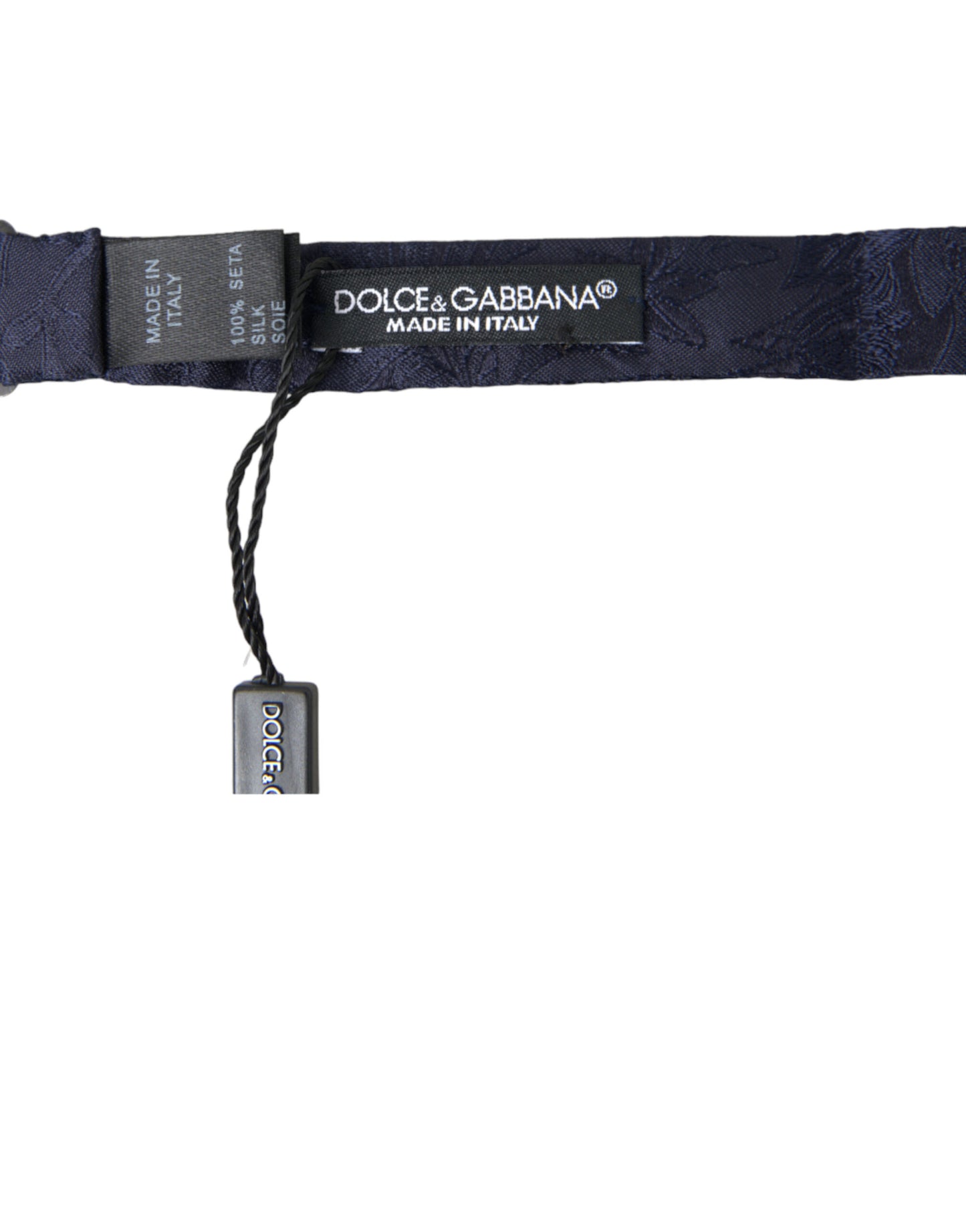 Dolce & Gabbana Elegante Pajarita De Seda Azul