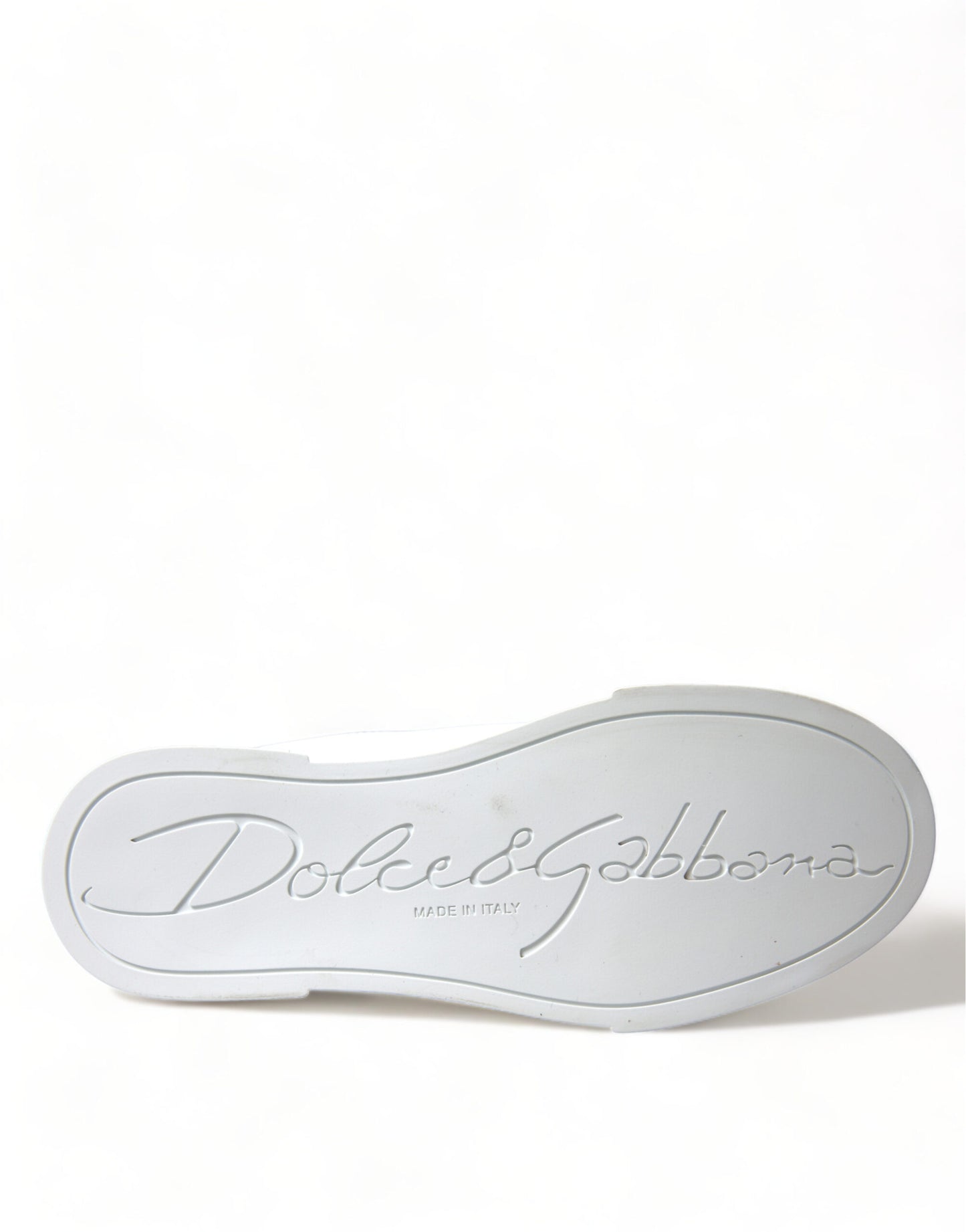Dolce & Gabbana Zapatillas Portofino de cuero blancas Chic