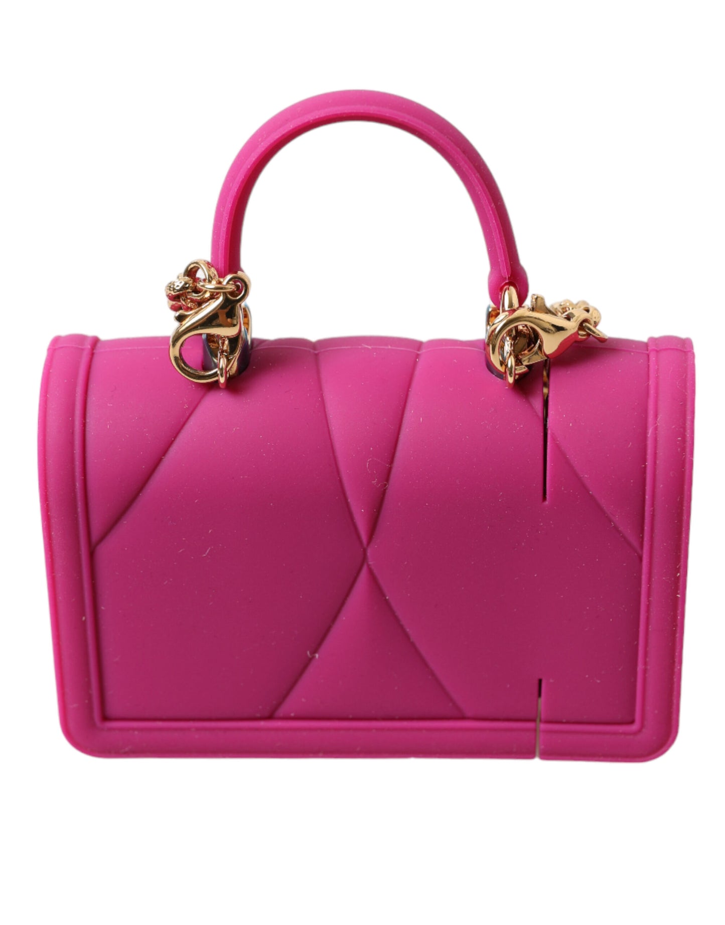 Dolce & Gabbana Chic Funda Acolchada De Silicona Para Airpods - Rosa Y Dorado