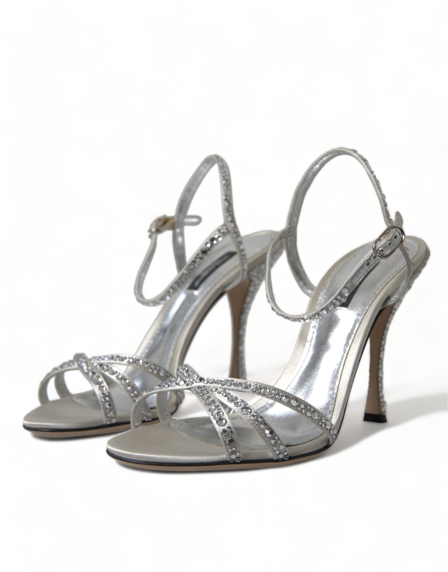 Dolce & Gabbana Sandalias elegantes con tacones adornados con cristales