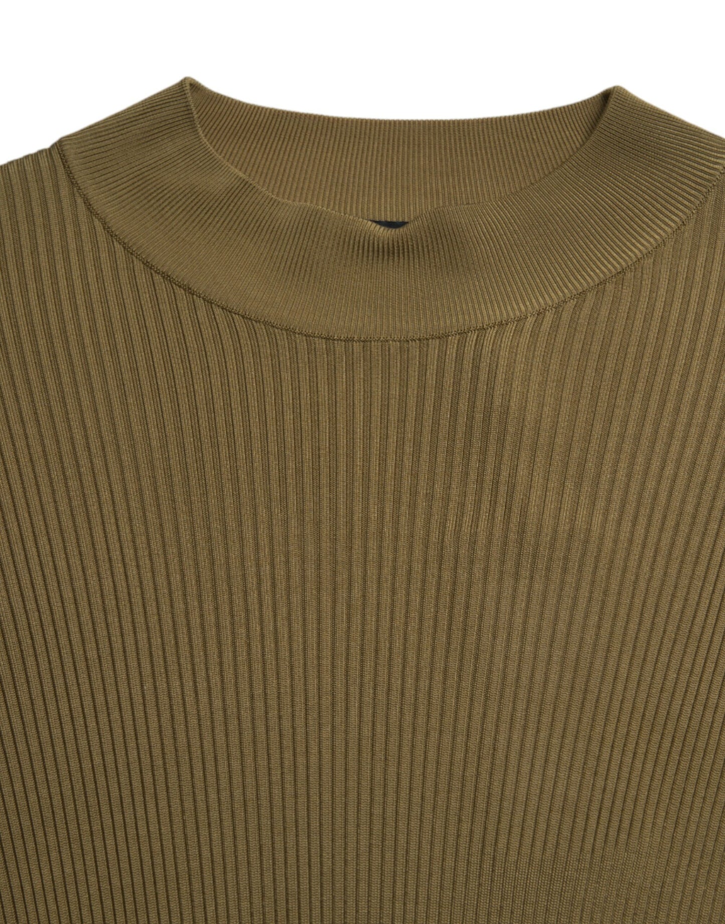 Dolce & Gabbana Jersey con cuello redondo de viscosa verde militar