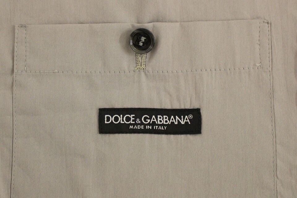 Dolce & Gabbana Elegante chaleco de vestir gris slim fit