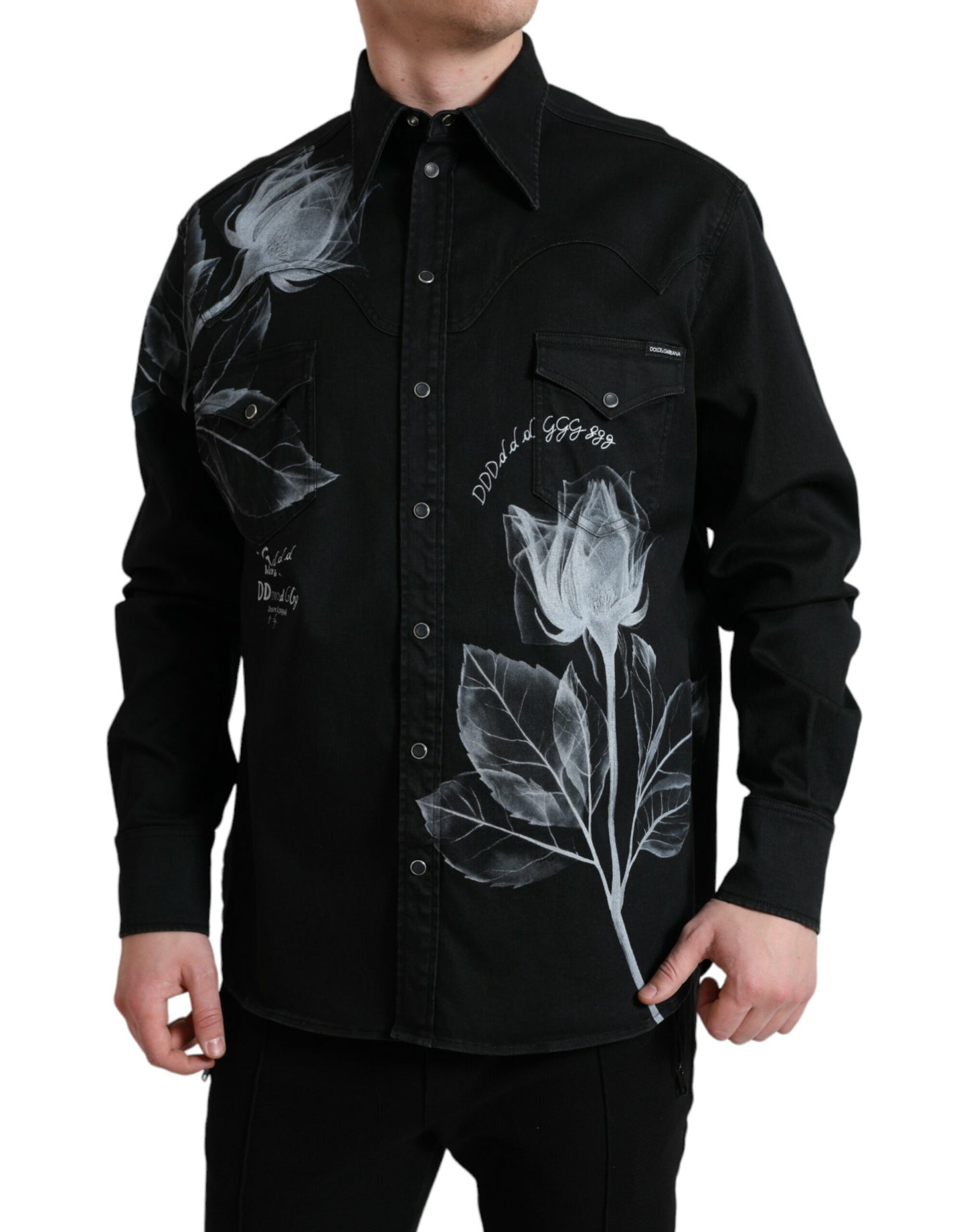 Dolce & Gabbana Camisa de vestir elegante con estampado floral