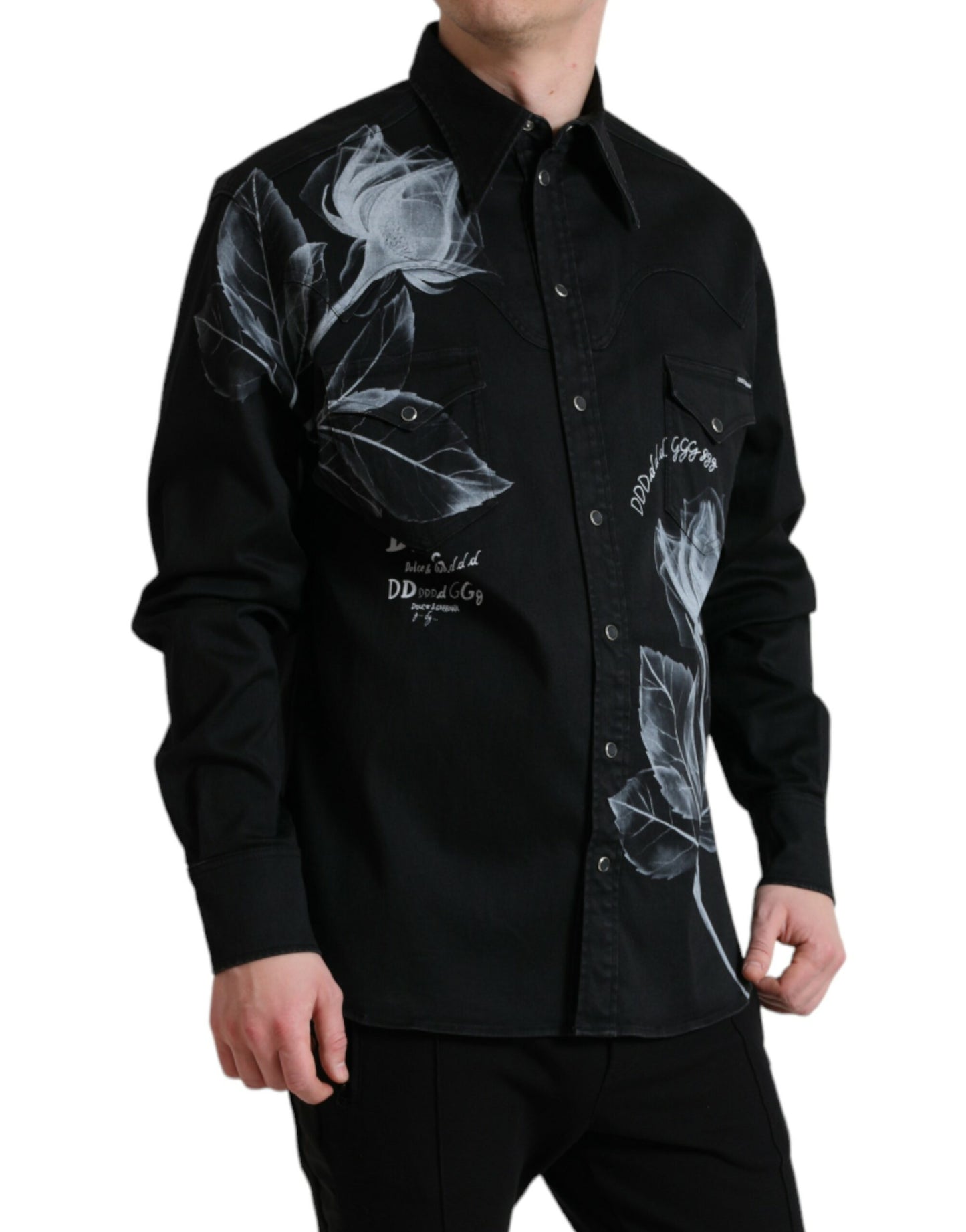 Dolce & Gabbana Camisa de vestir elegante con estampado floral