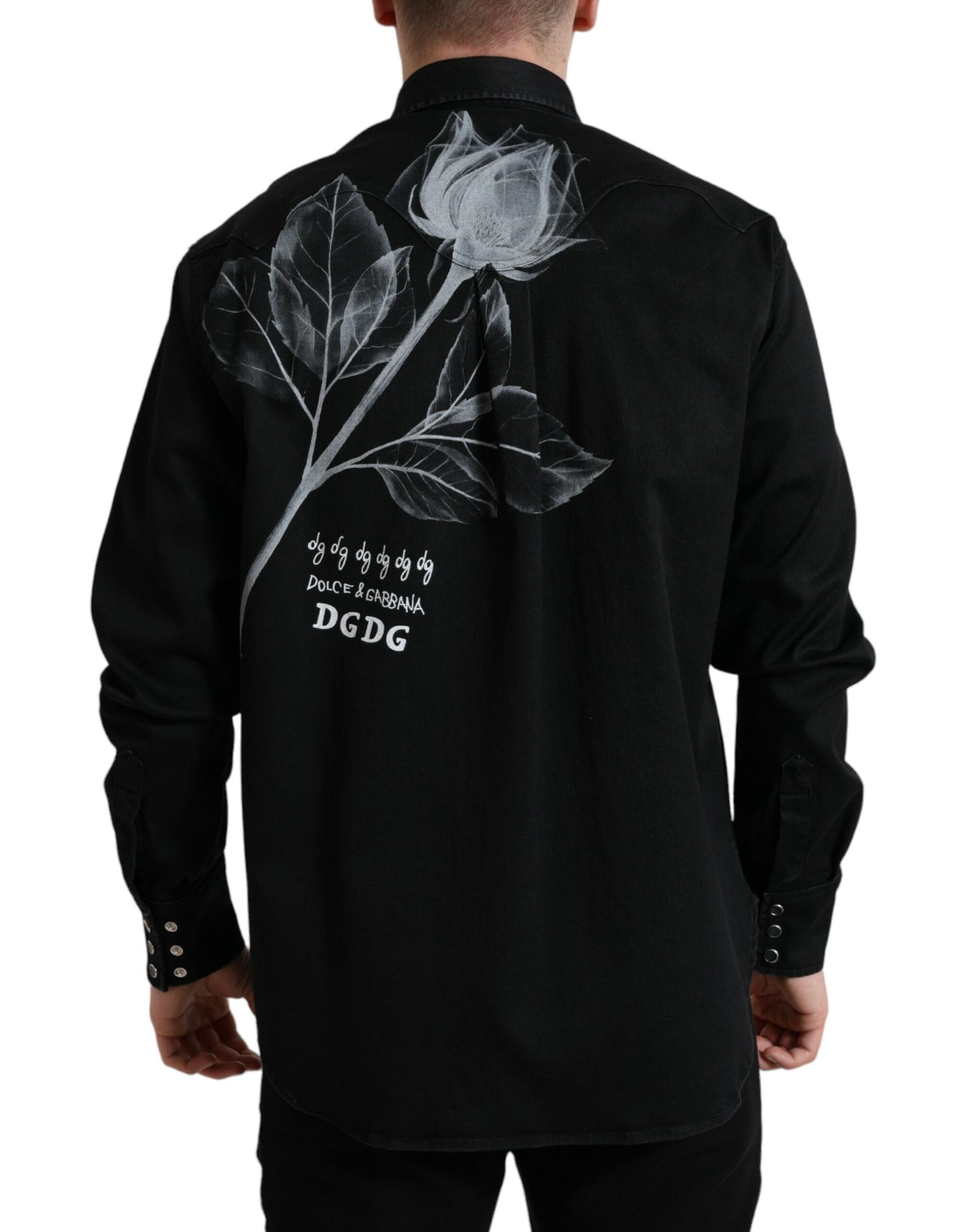 Dolce & Gabbana Camisa de vestir elegante con estampado floral